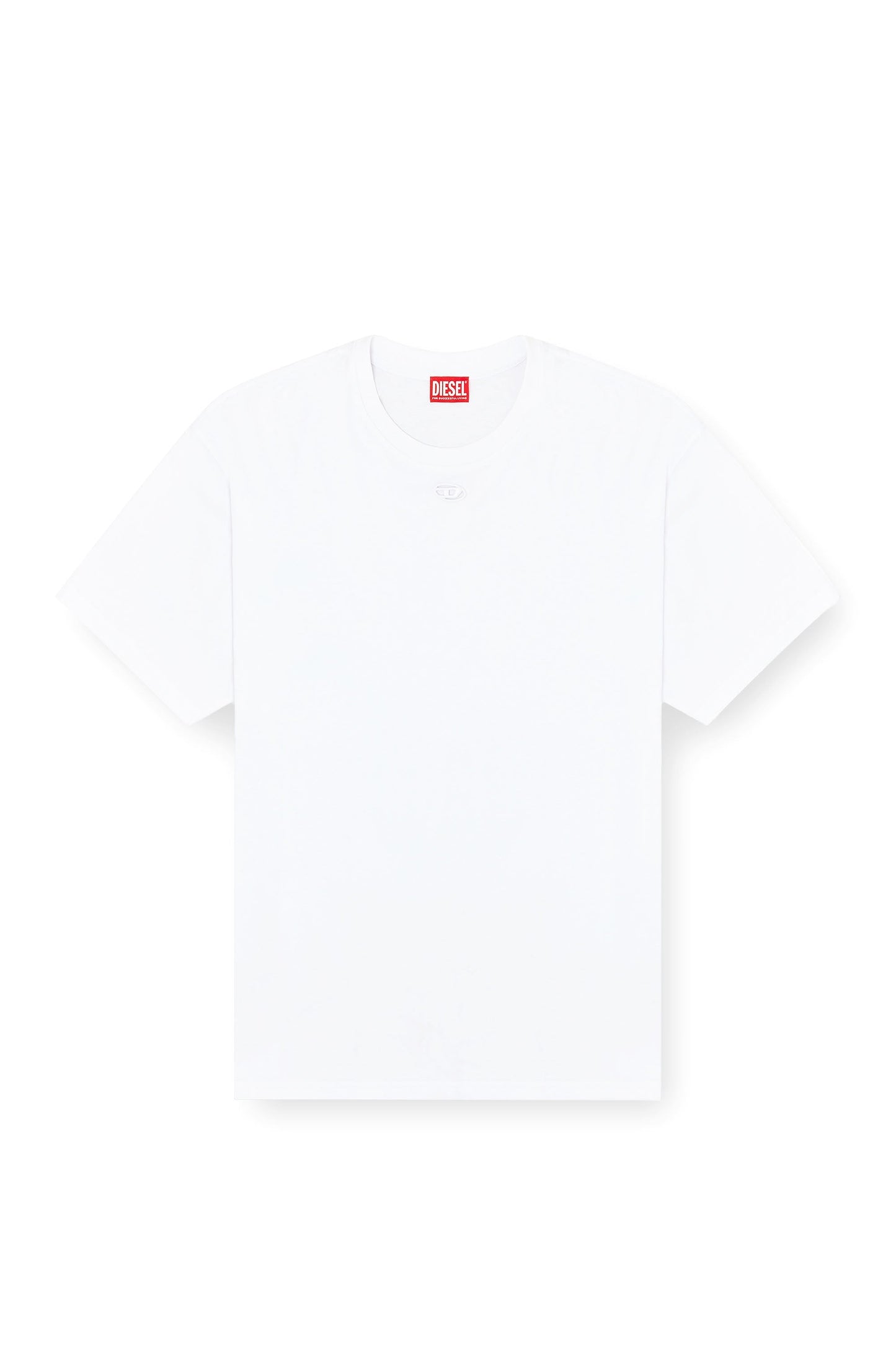 Relaxed cotton T-shirt with Oval D embroidery