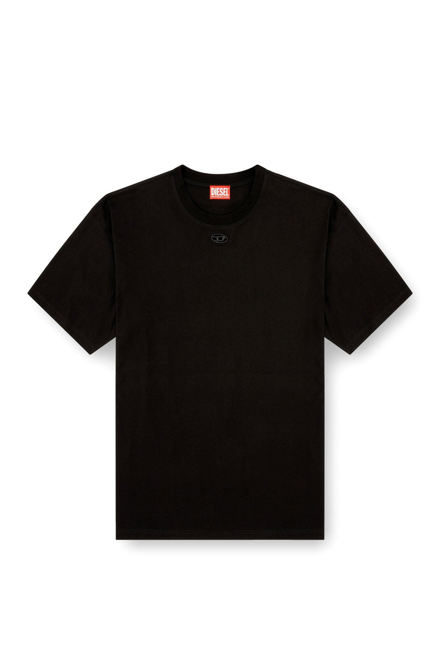 Relaxed cotton T-shirt with Oval D embroidery