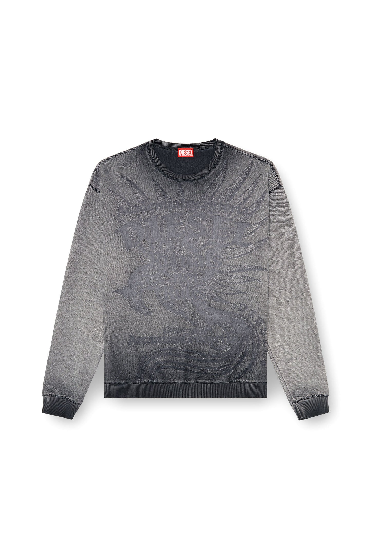 Sweatshirt with dévoré print