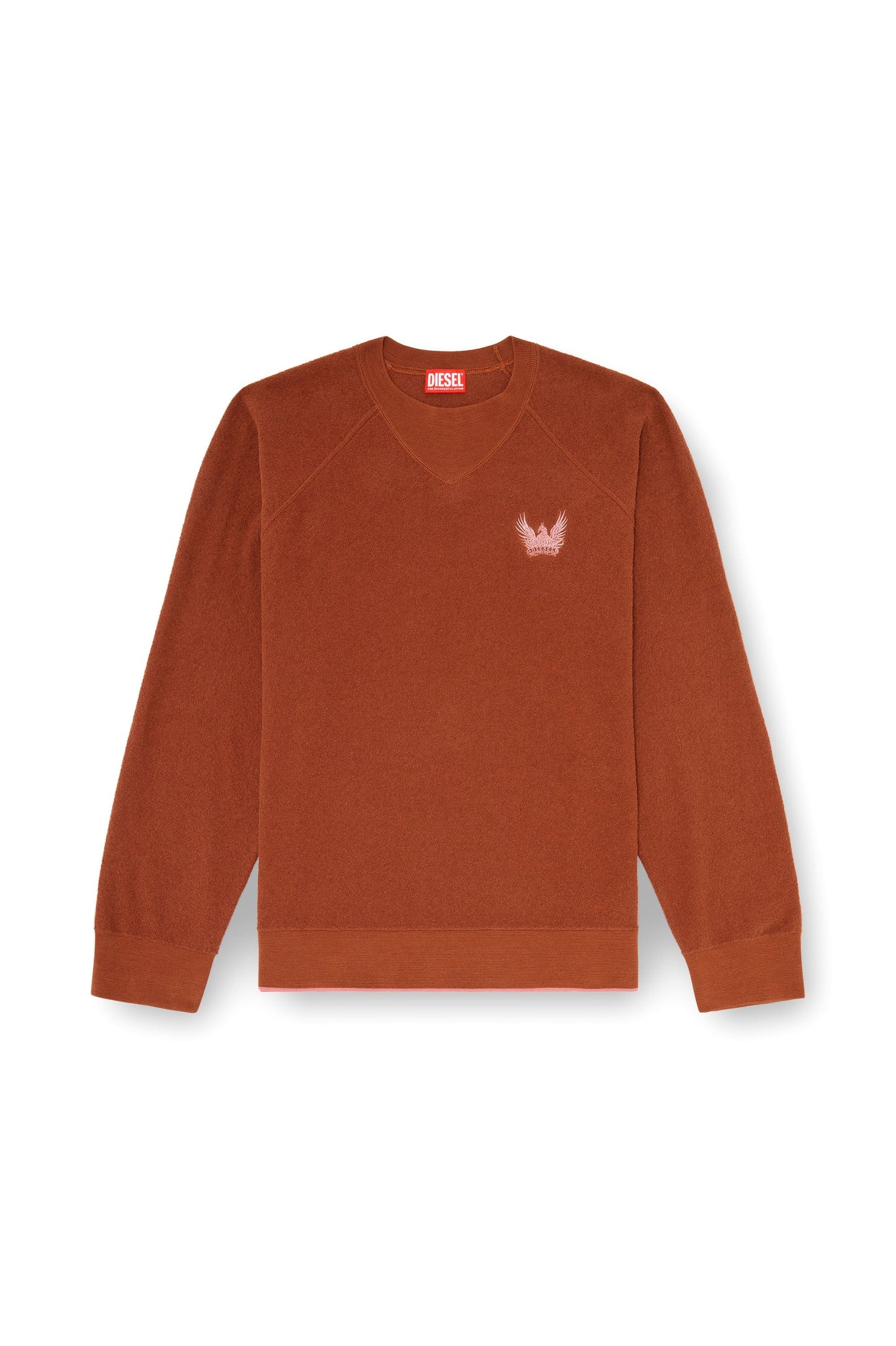 Bouclé jumper with Phoenix embroidery