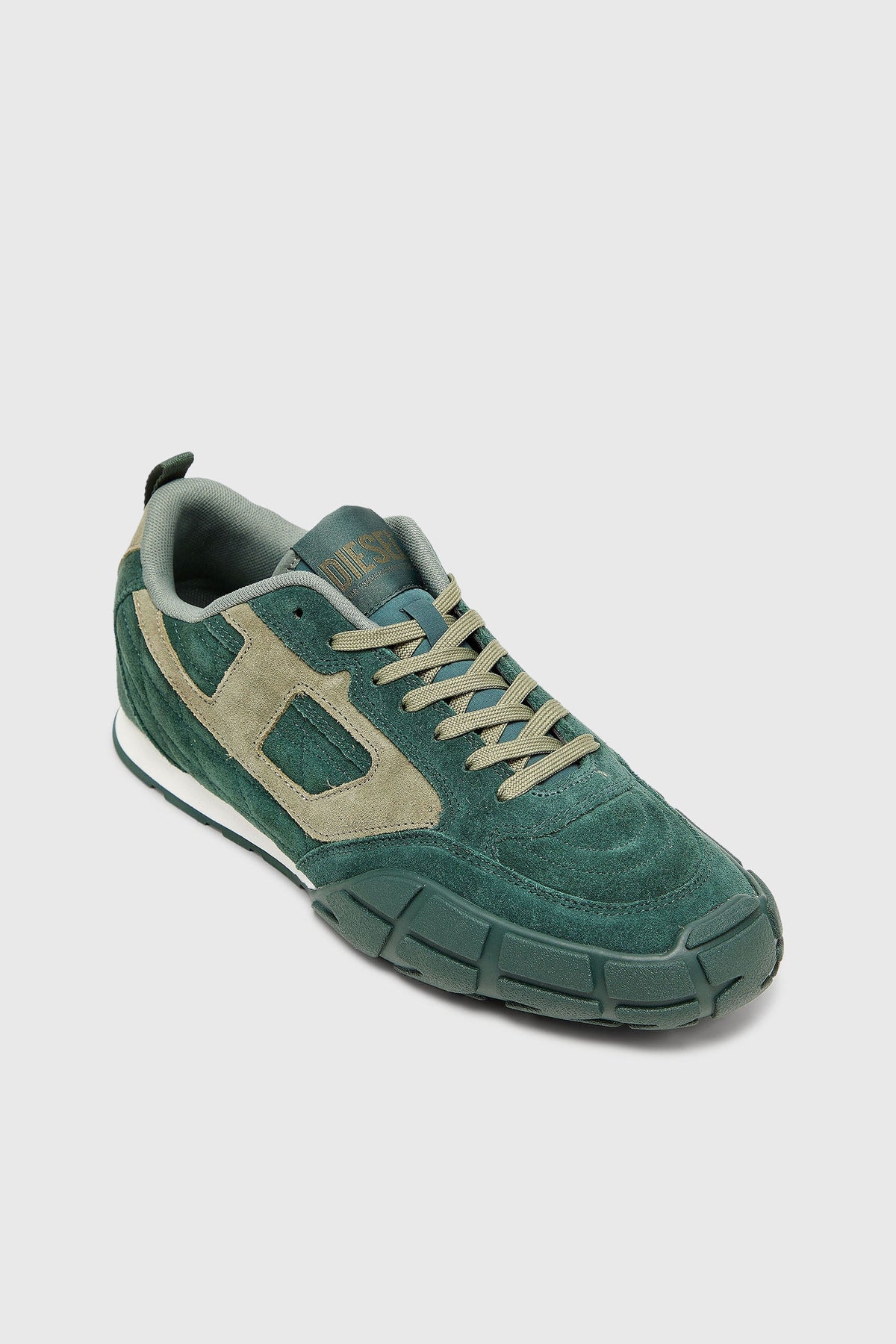 S-Pagodha-Quilted suede sneakers