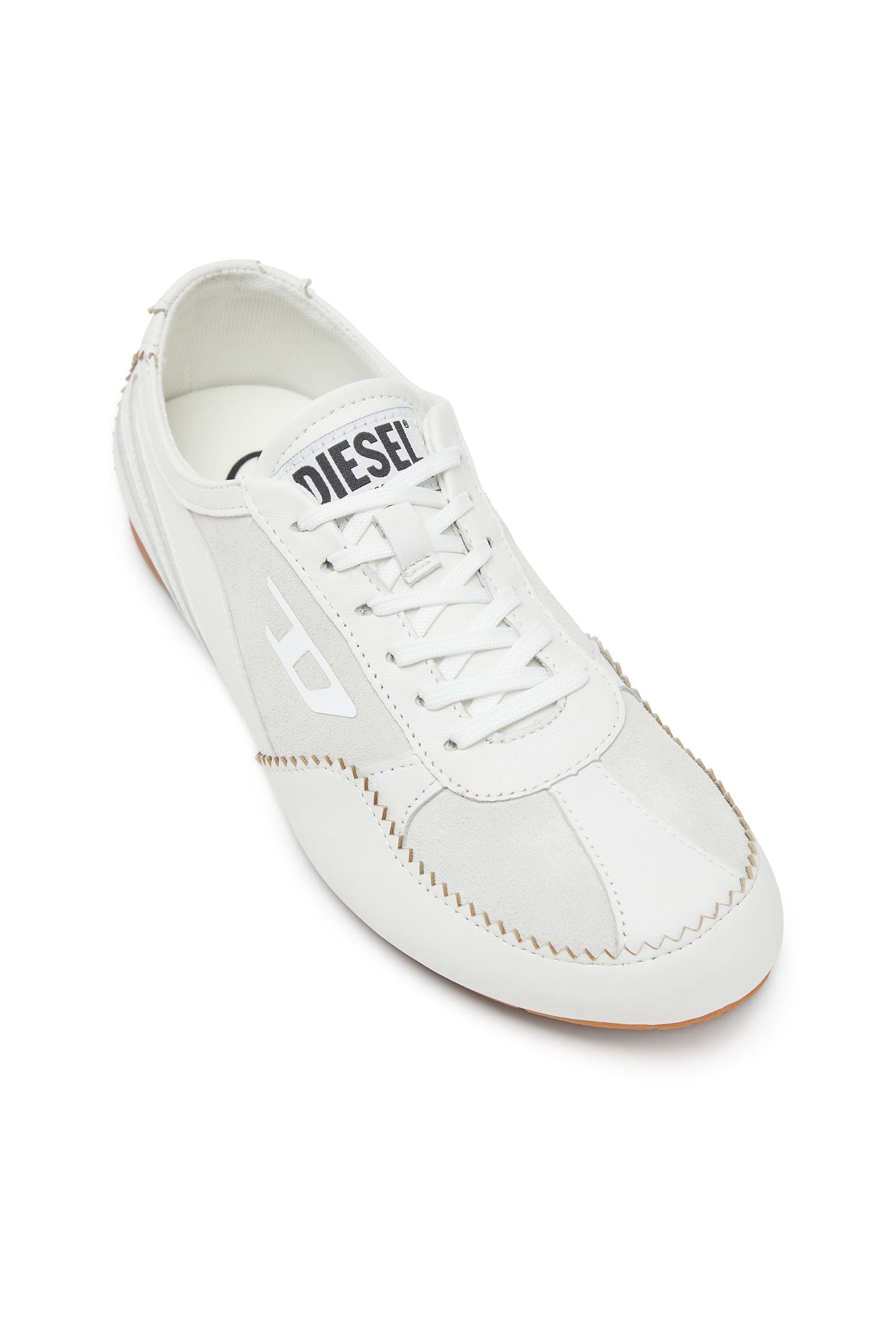 D-Mile-Flat sneakers in leather and suede