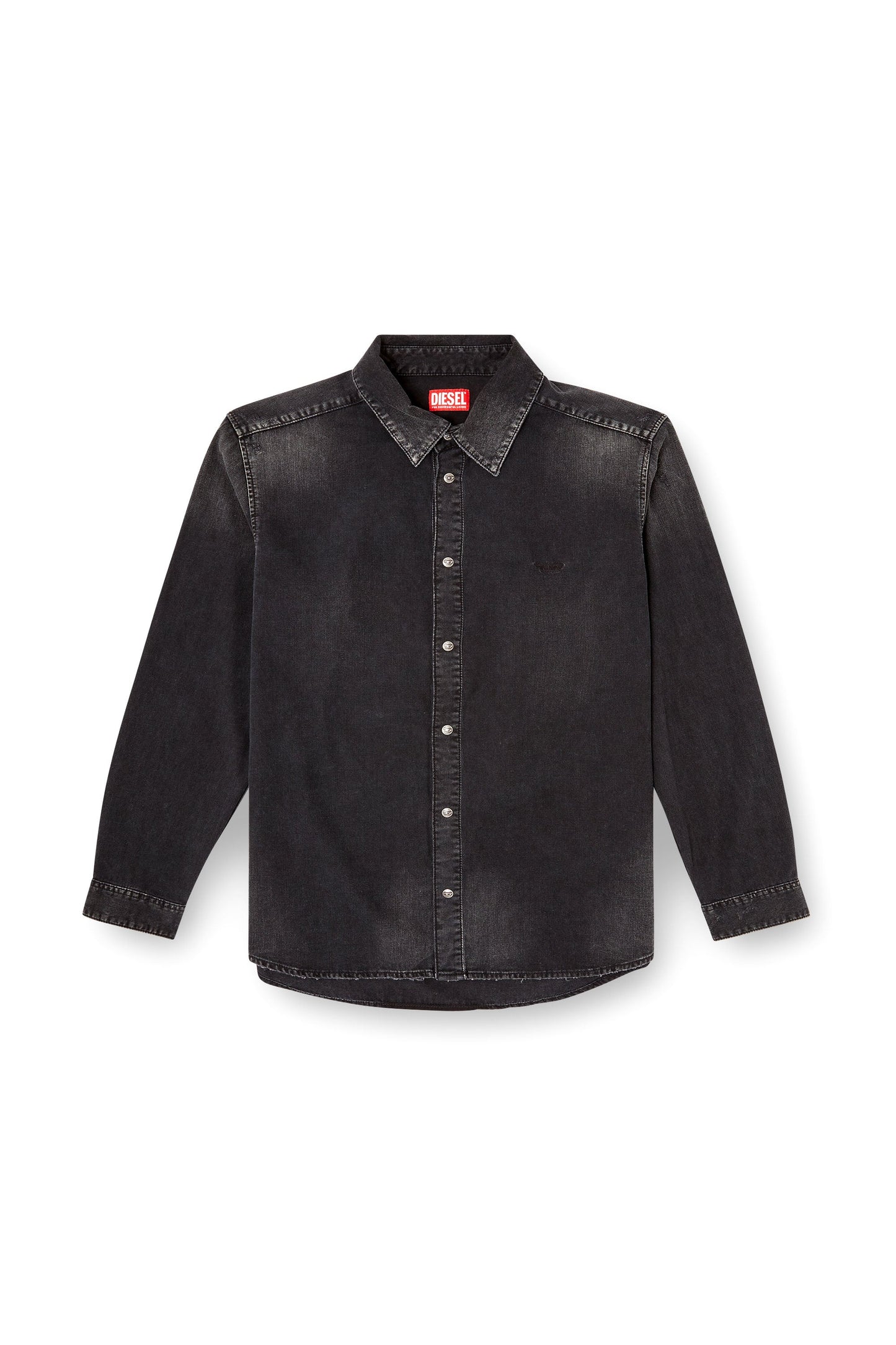 Long-sleeve denim shirt