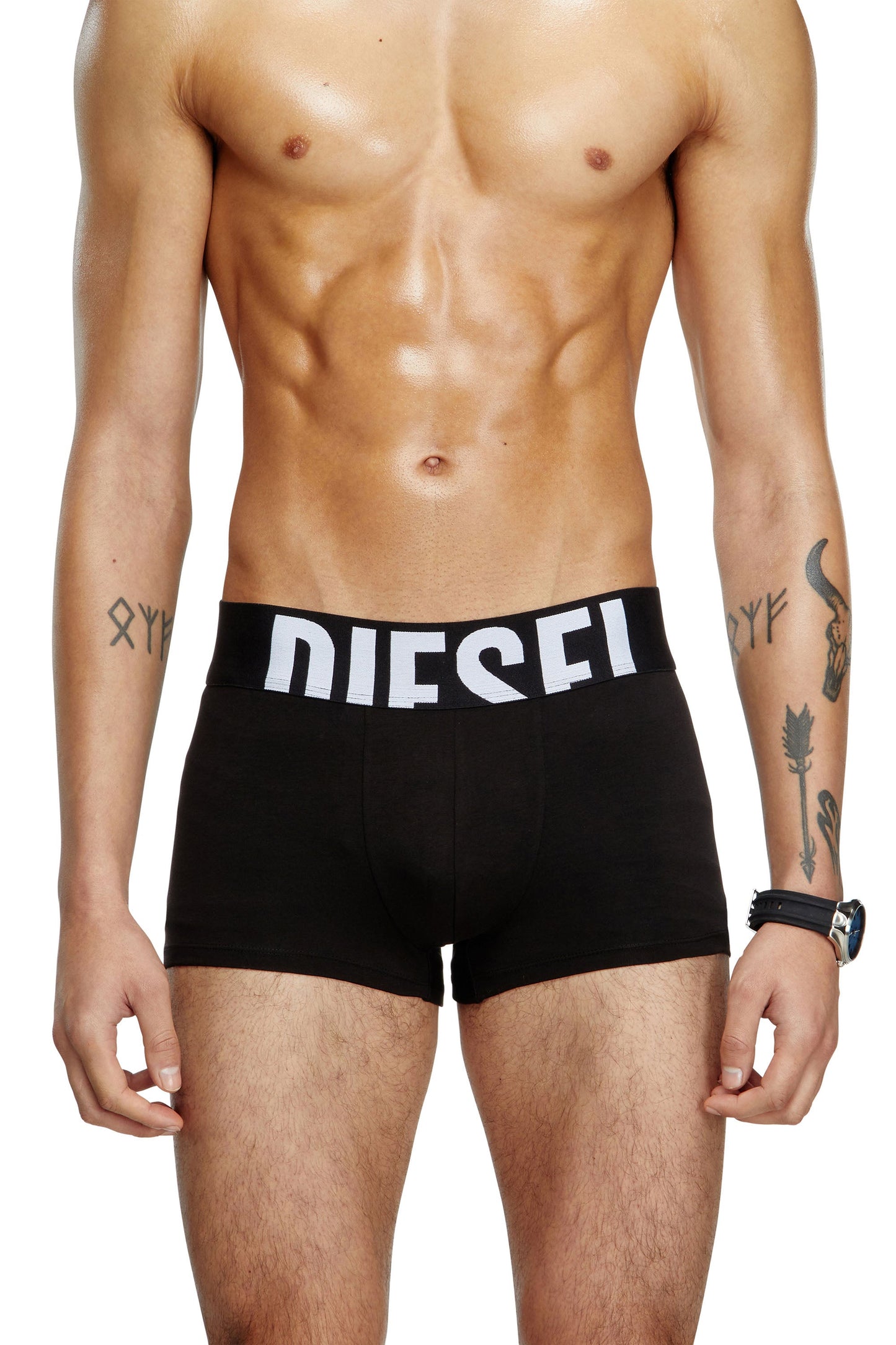 Three-pack boxer briefs in stretch cotton
