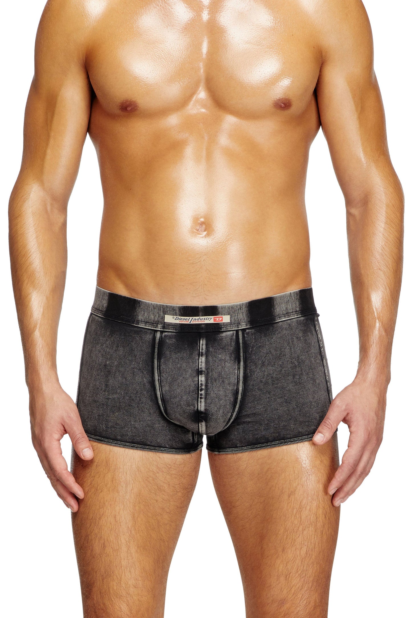 Denim-effect boxer briefs