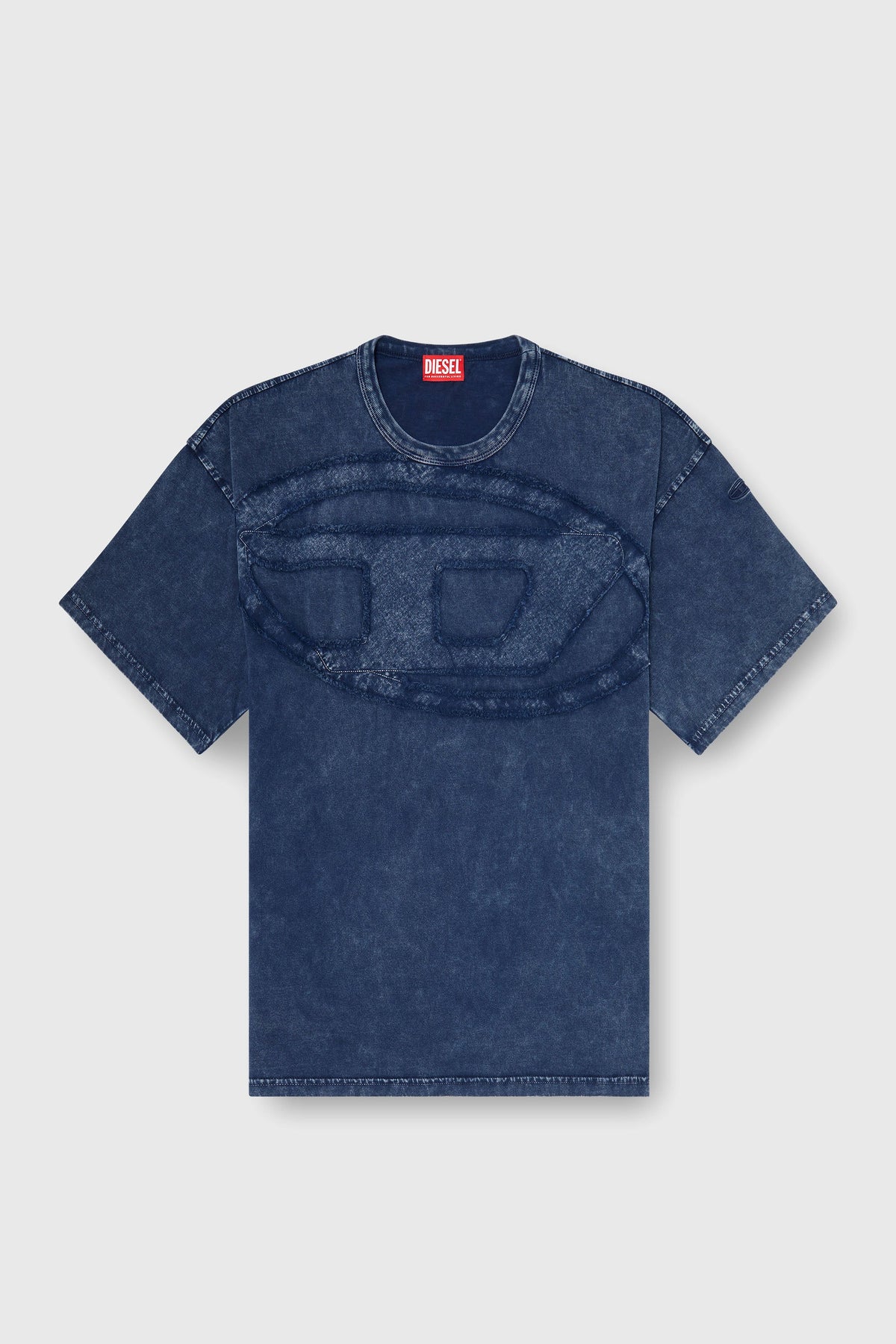 Relaxed cotton T-shirt with Oval D applique