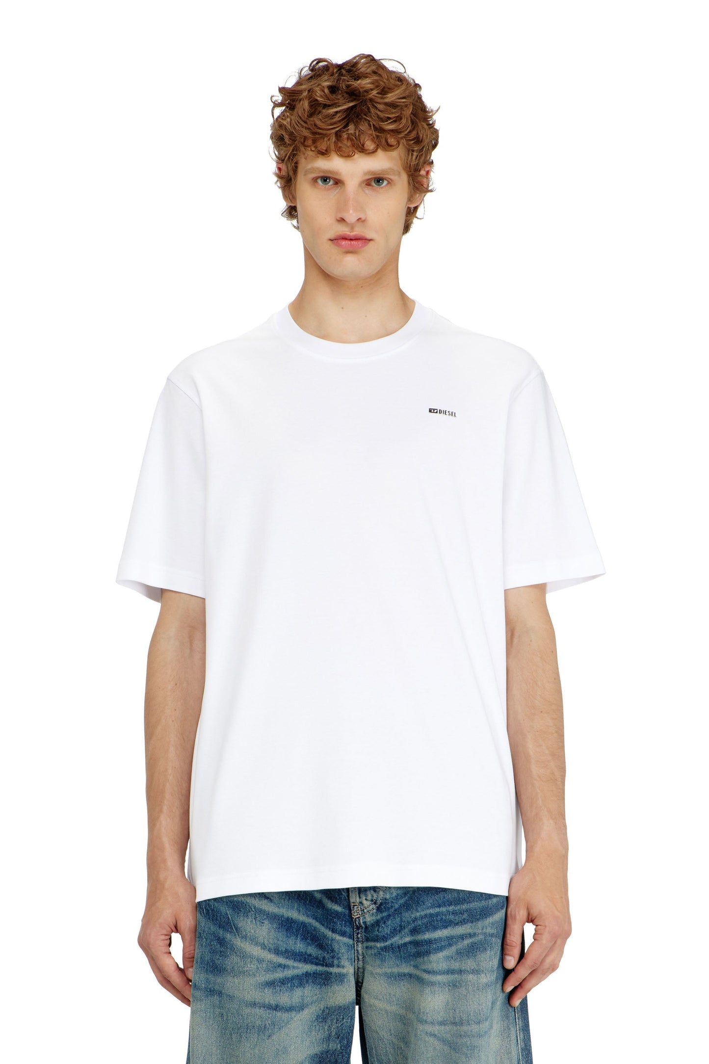 Cotton T-shirt with small logo on chest