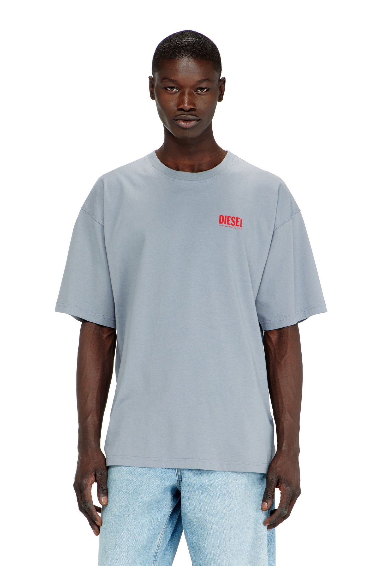 Cotton T-shirt with Diesel Biscotto print
