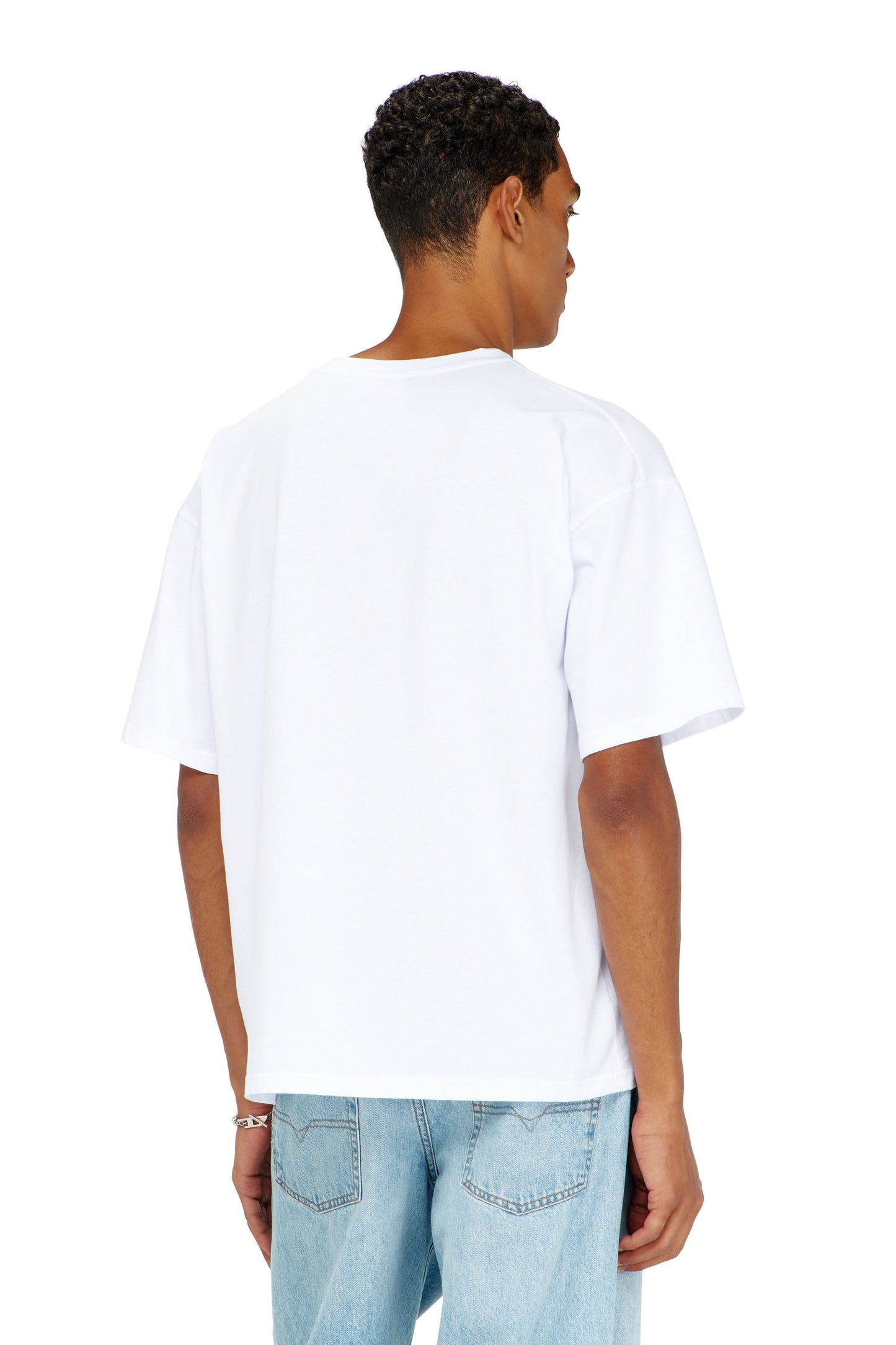 Relaxed cotton T-shirt with Oval D embroidery