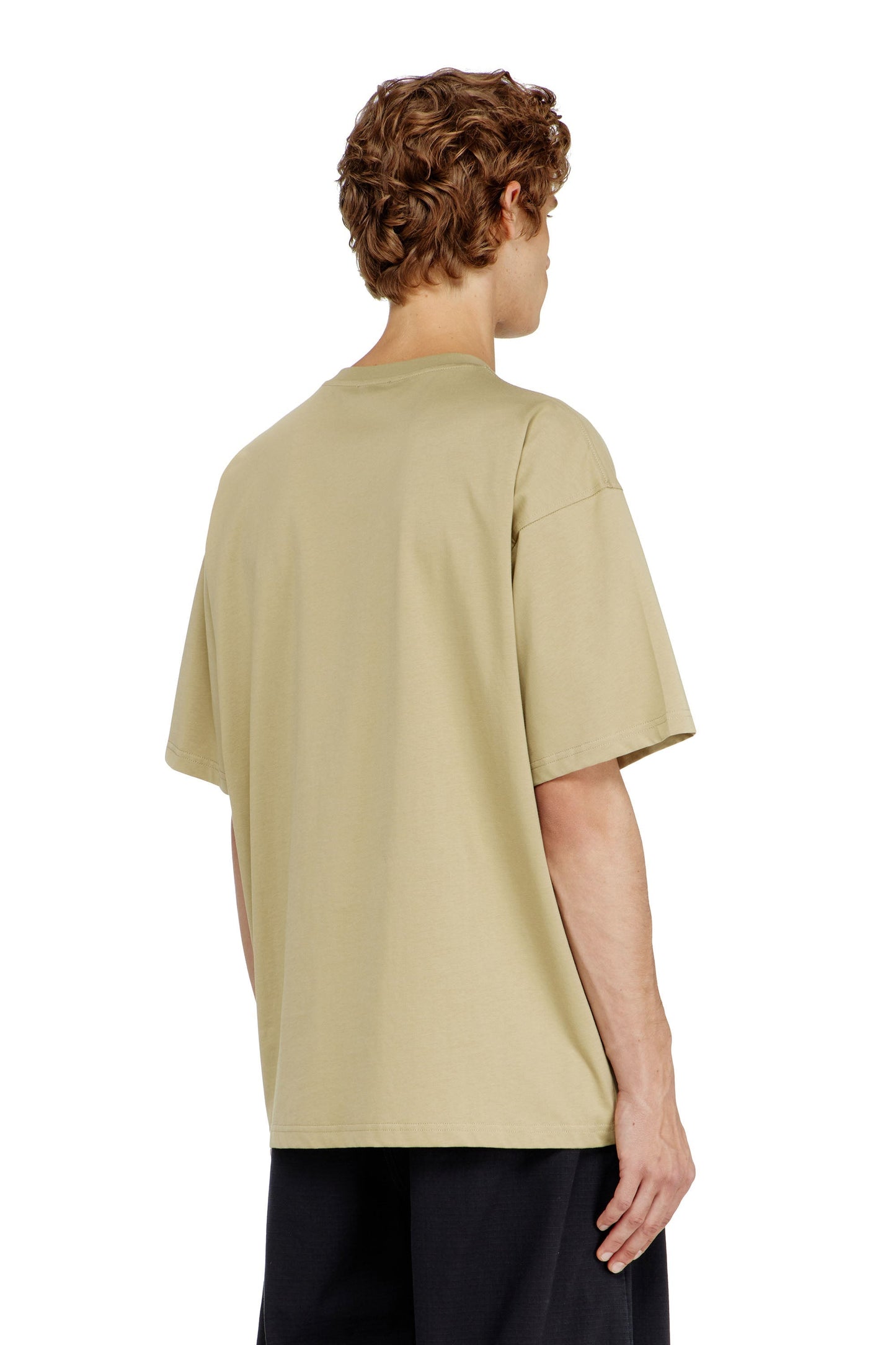 Relaxed cotton T-shirt with Oval D embroidery