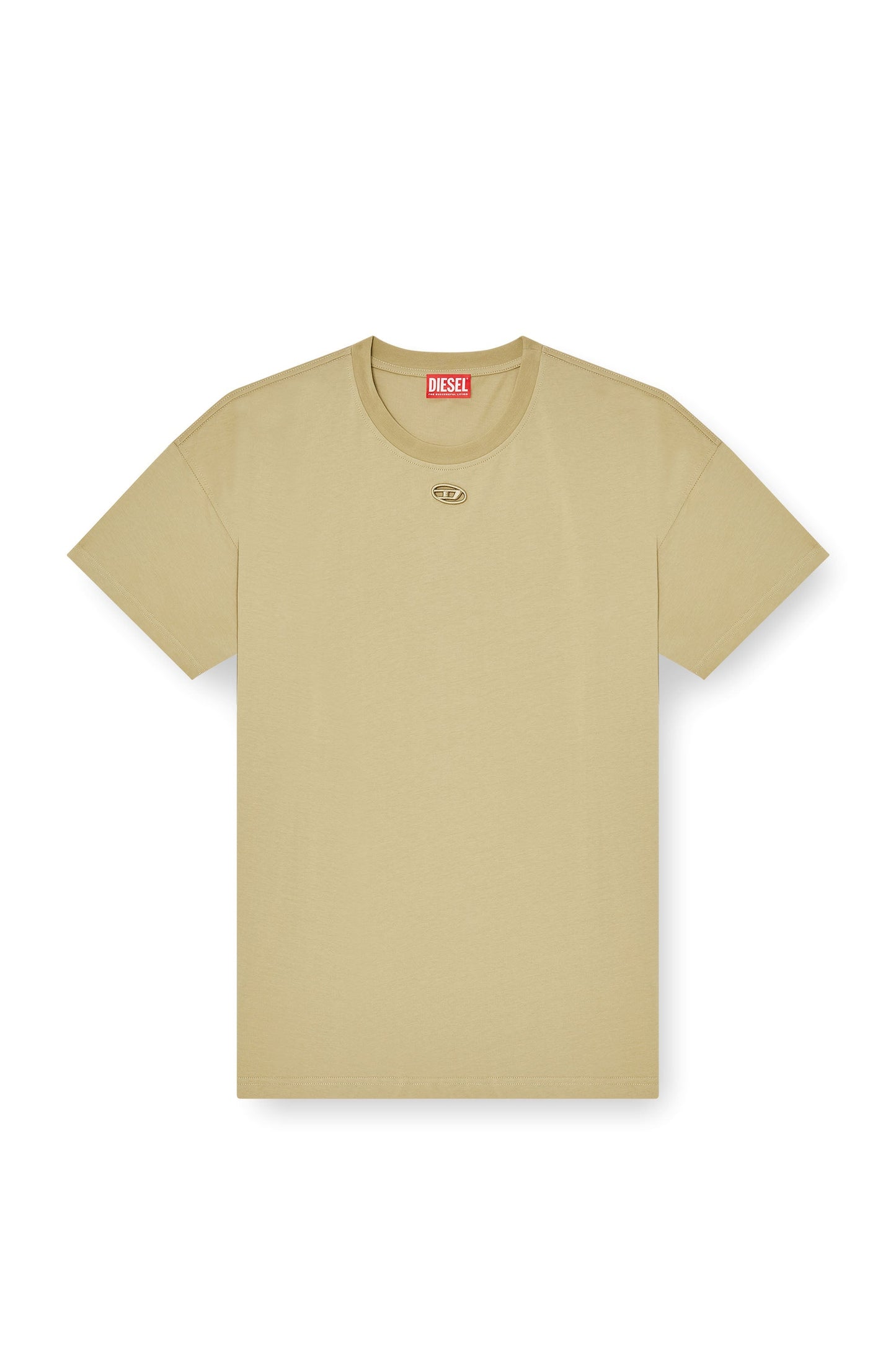 Relaxed cotton T-shirt with Oval D embroidery