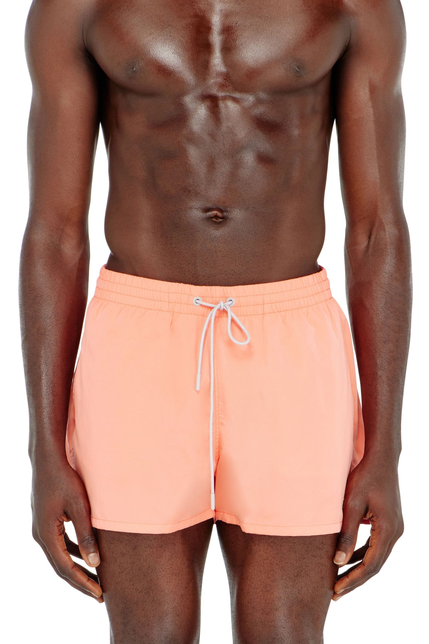 Swim shorts with metallic Oval D logo