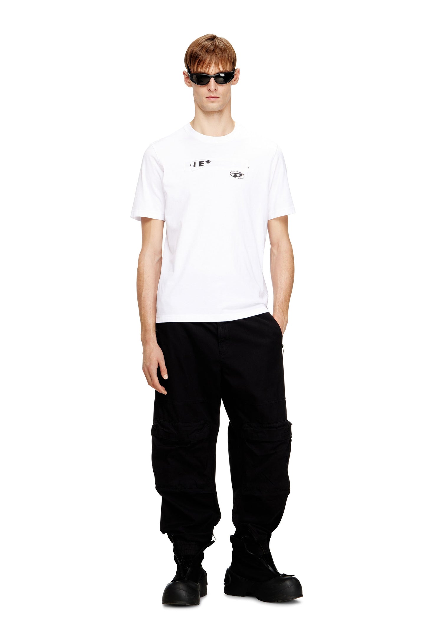 Regular T-shirt with patches and prints