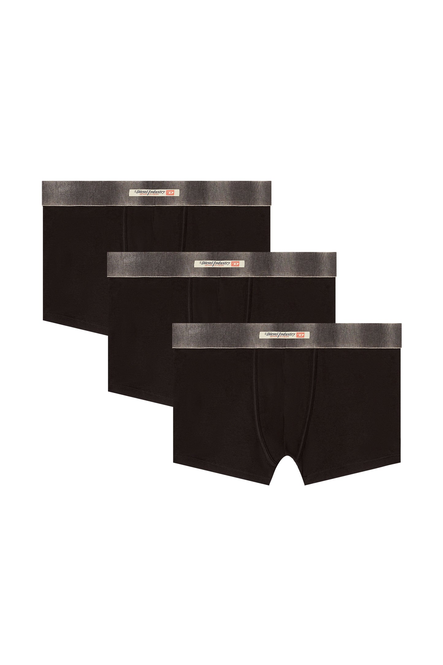 Three-pack of stretch cotton boxer briefs with satin waistband