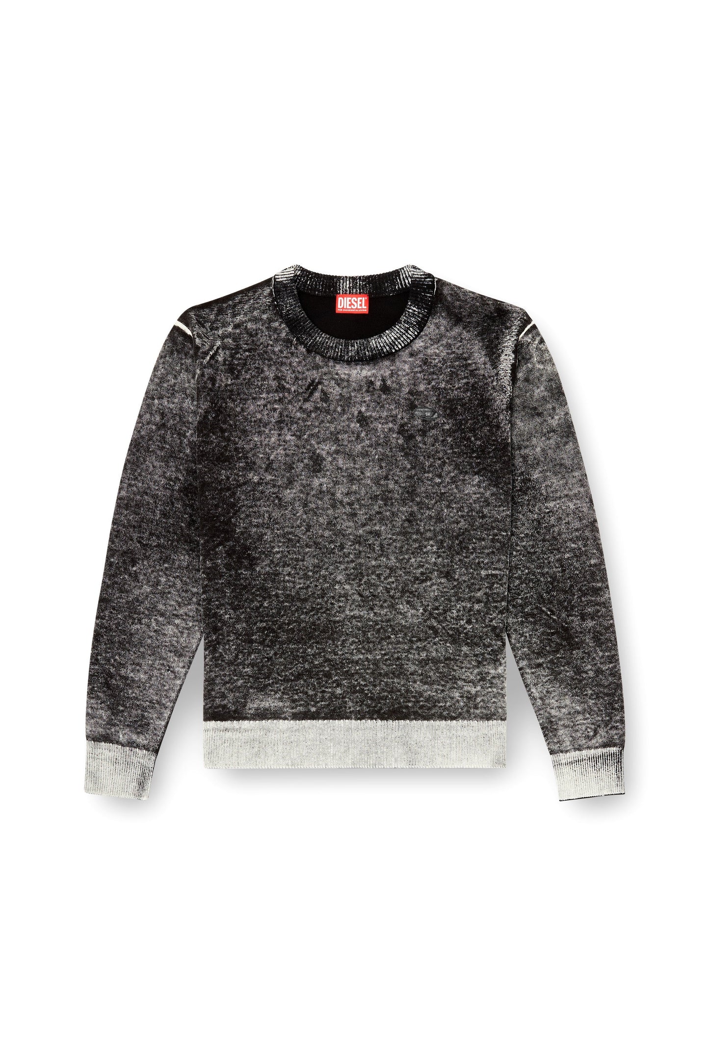 Jumper with faded reverse print