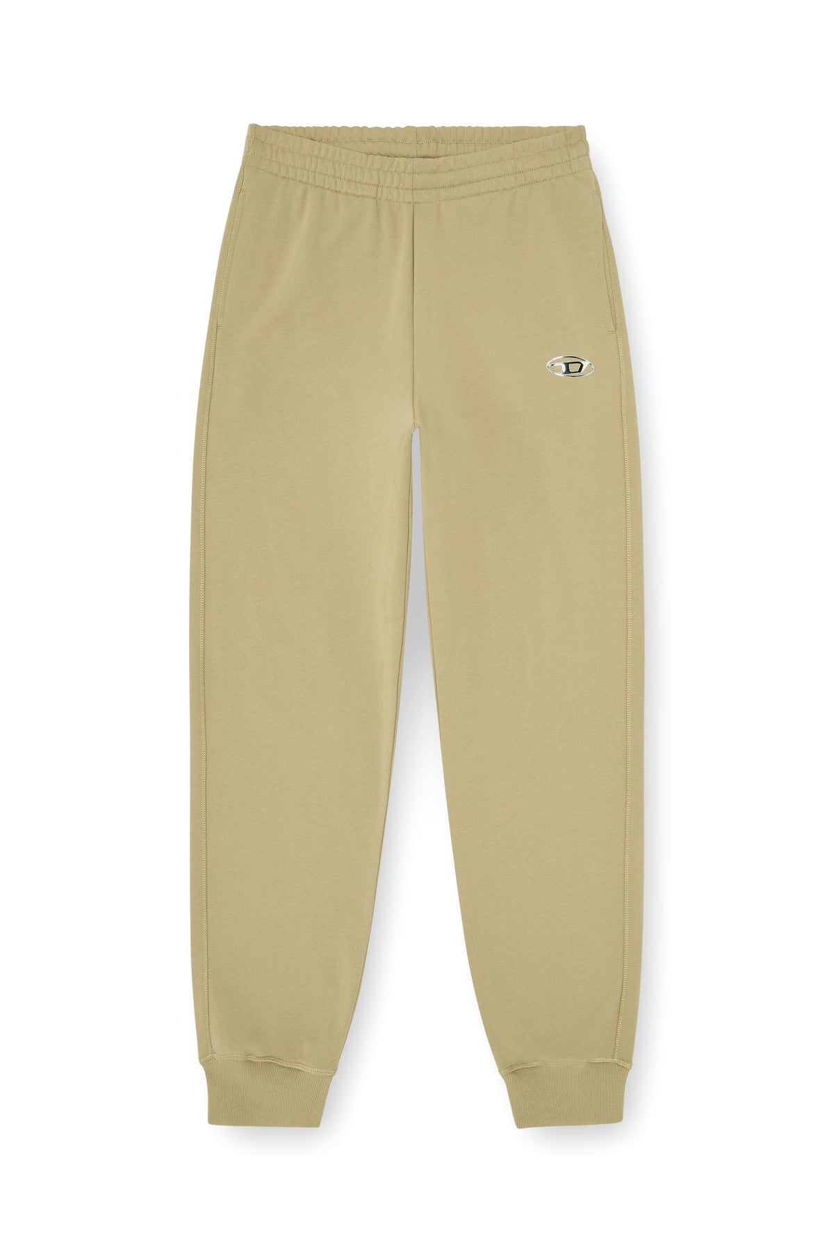 Cotton pants with metallic Oval D
