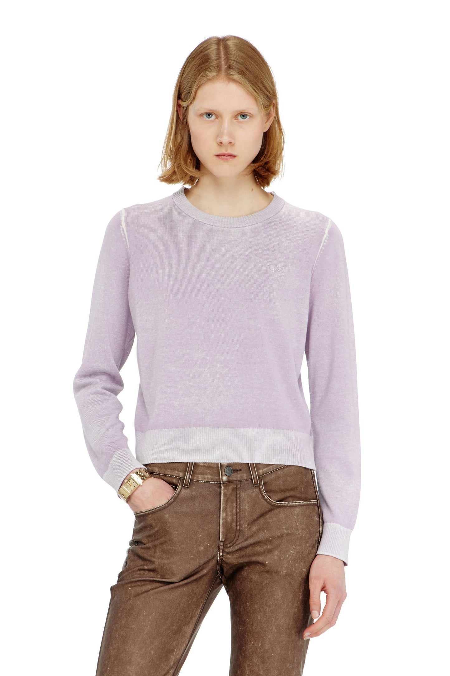 Jumper with faded reverse print