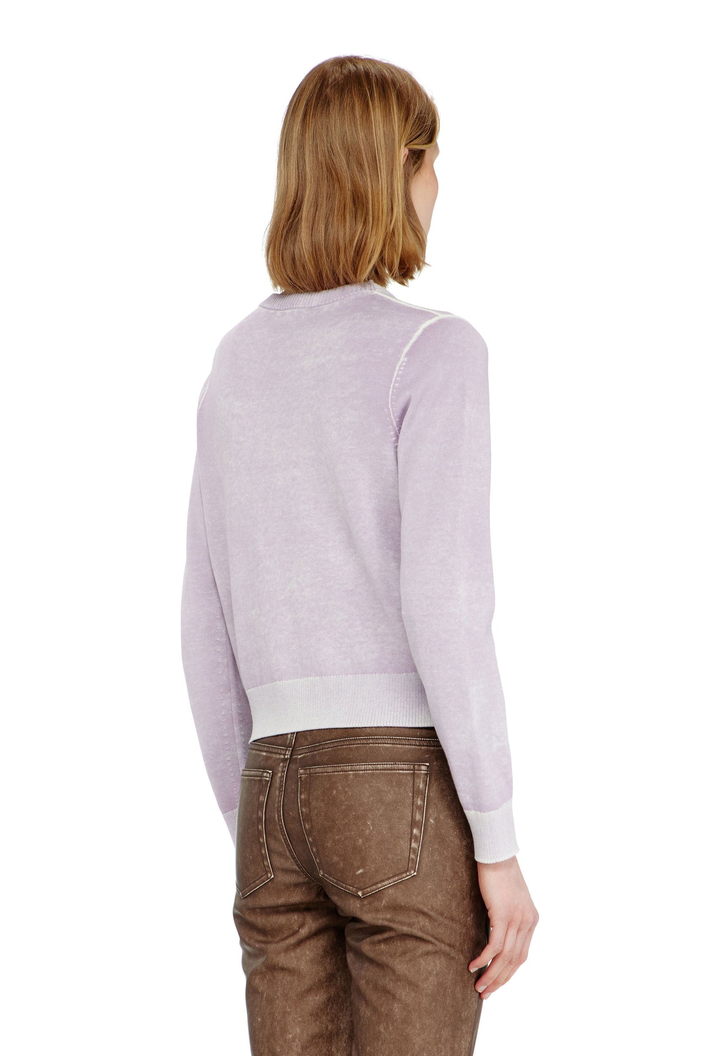 Jumper with faded reverse print