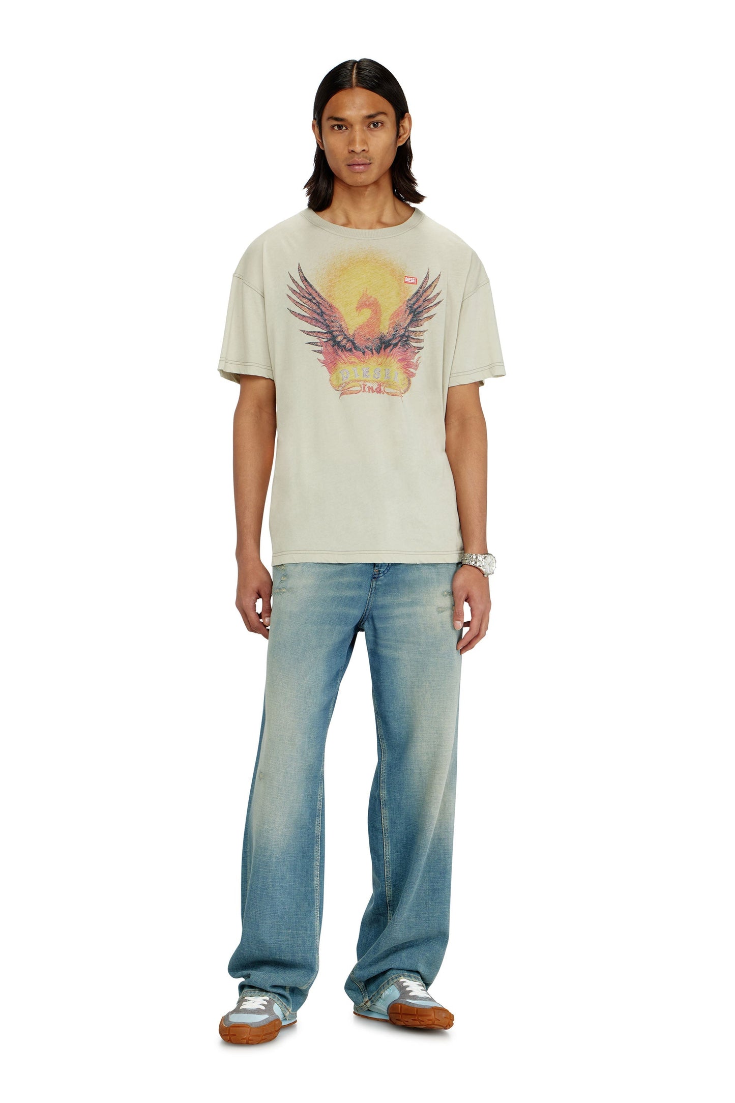 Regular T-shirt with Phoenix print