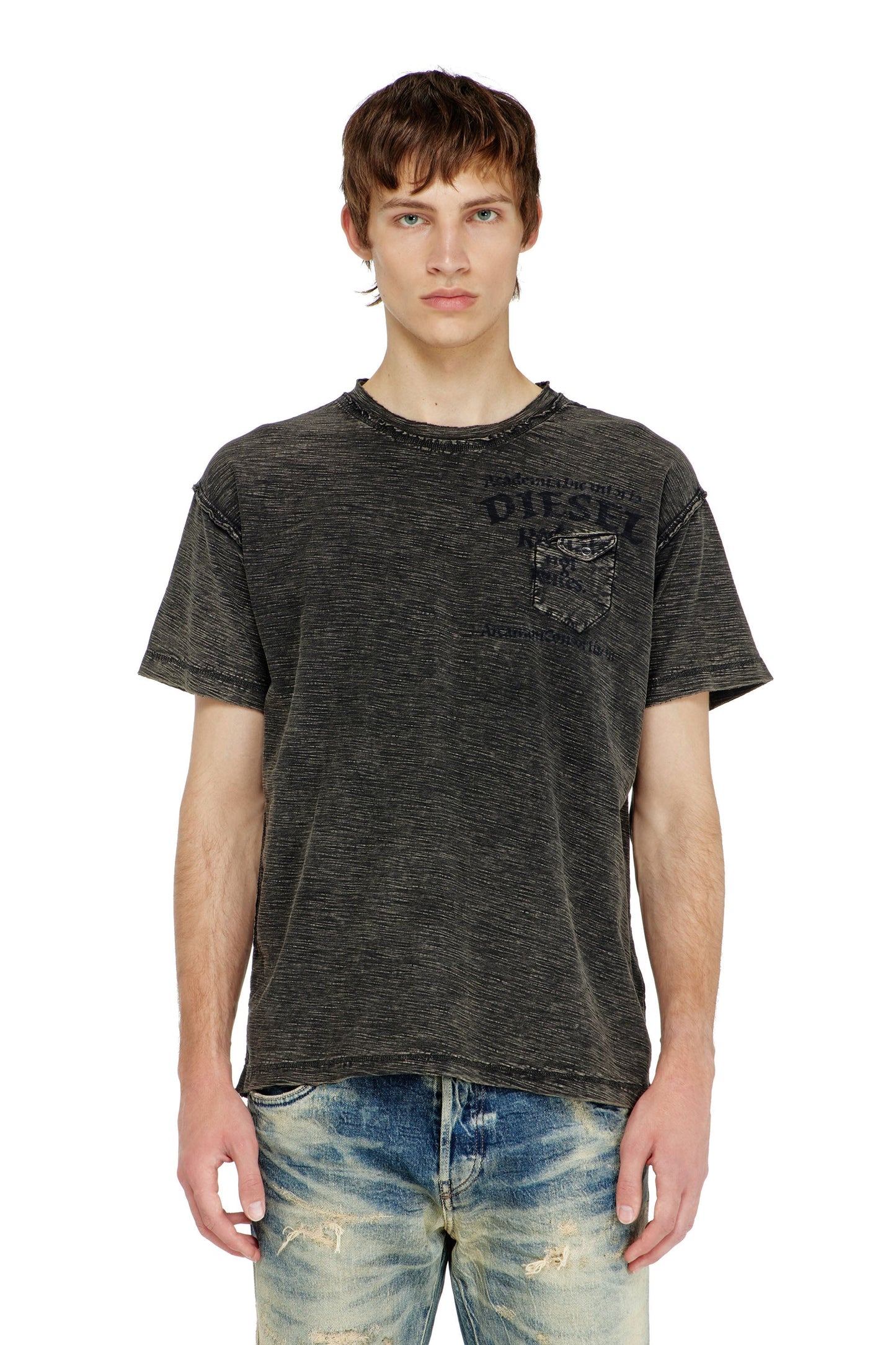 Slub jersey T-shirt with chest pocket