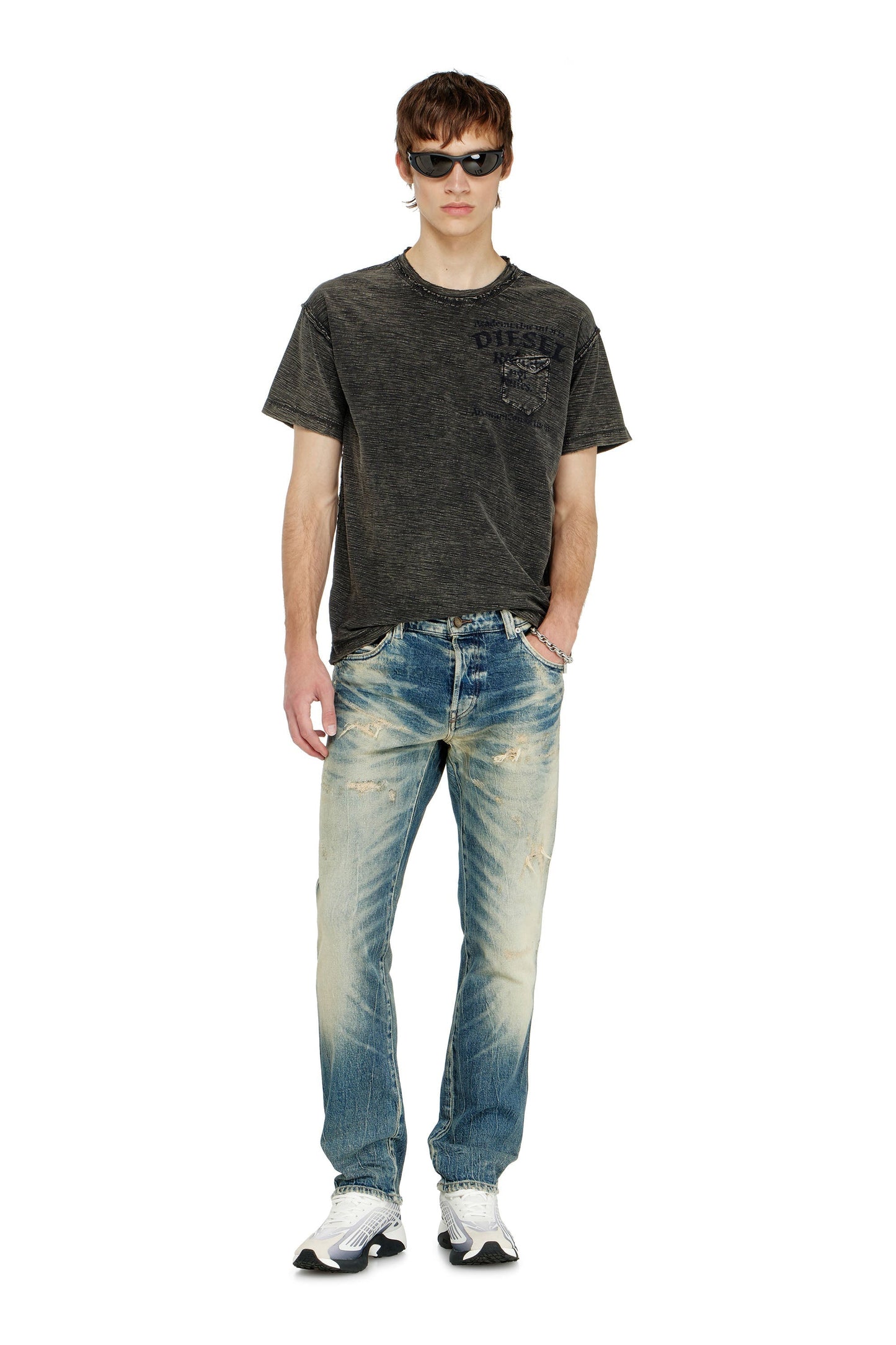 Slub jersey T-shirt with chest pocket
