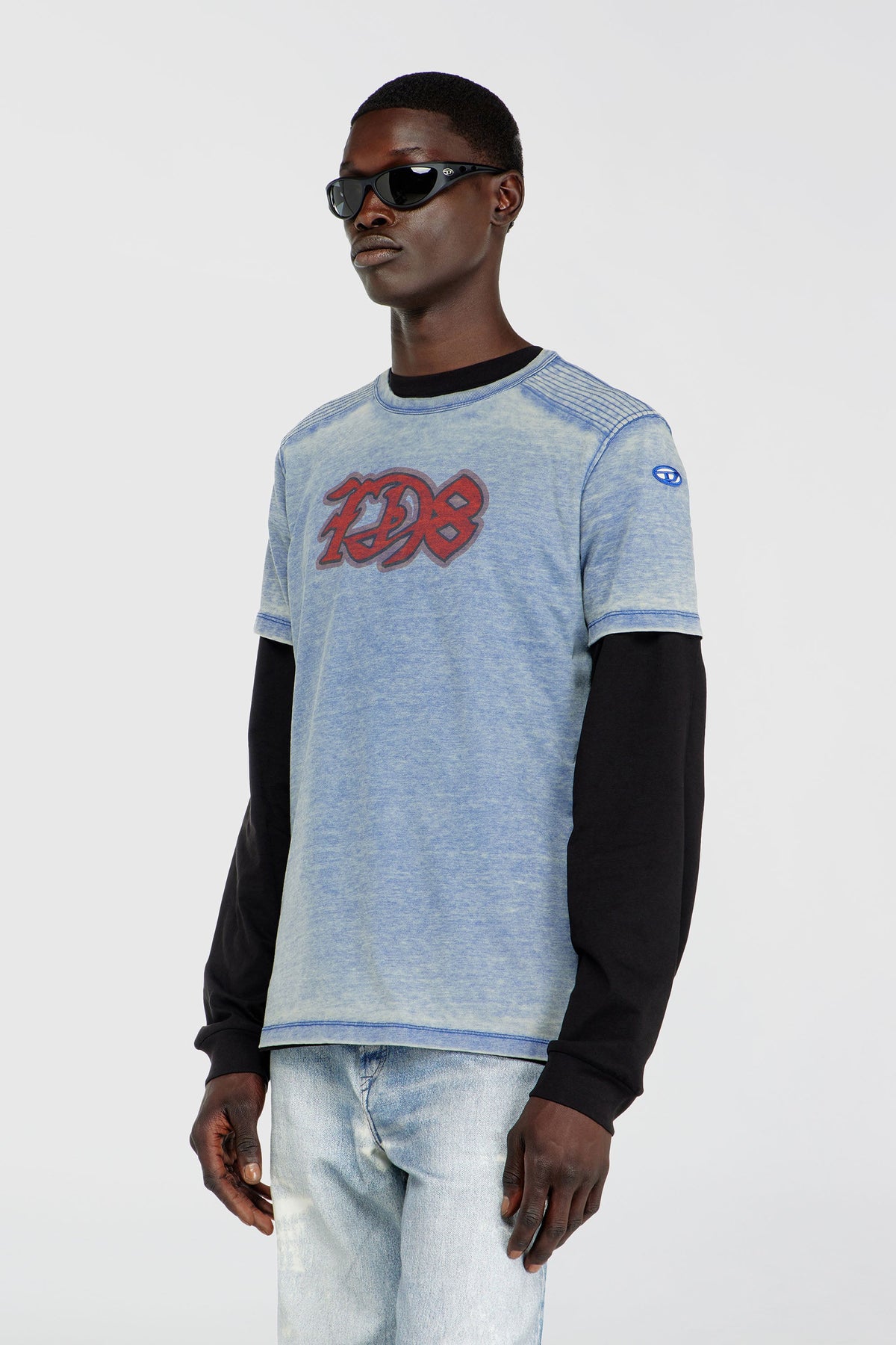 Burnout T-shirt with D78 print