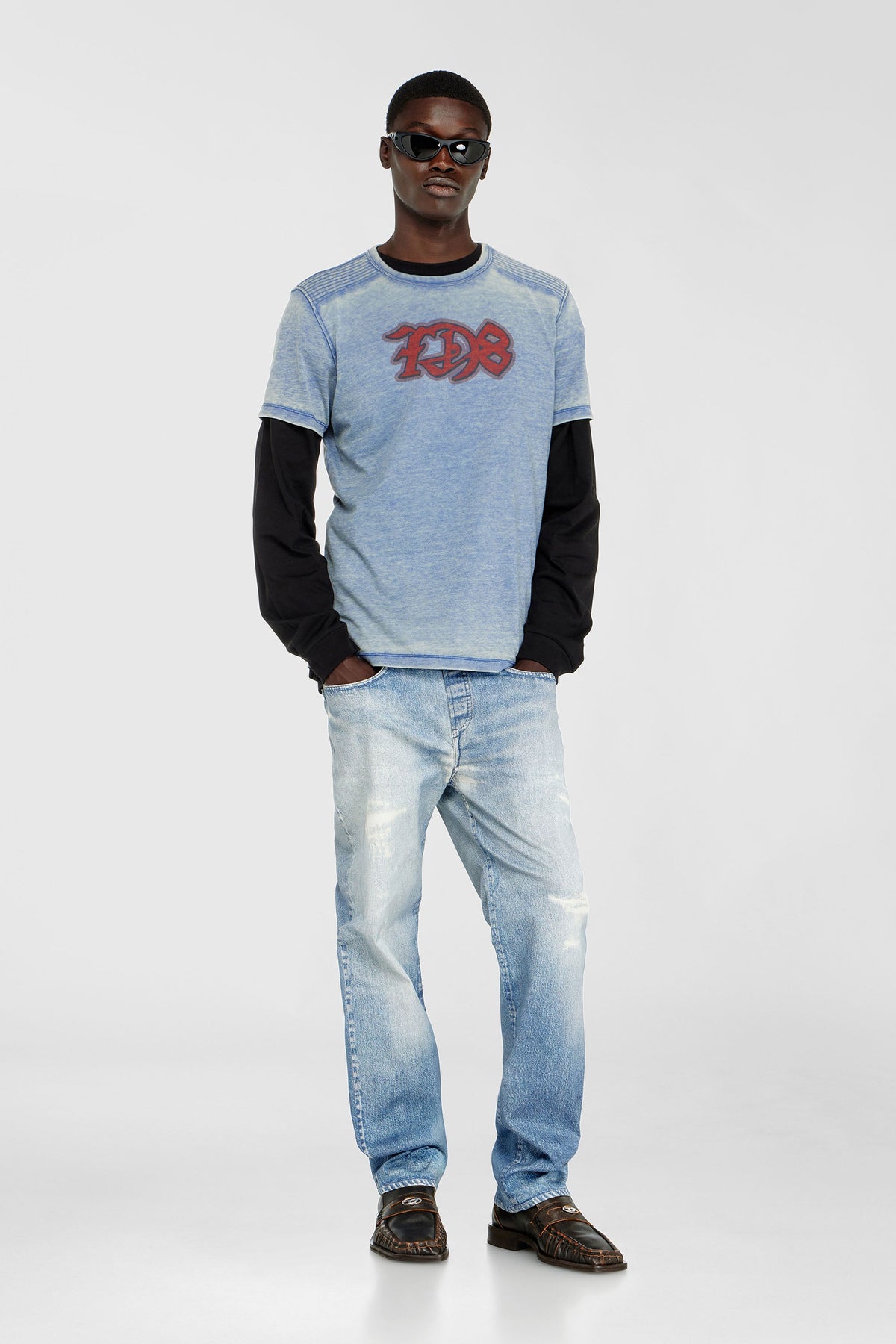 Burnout T-shirt with D78 print
