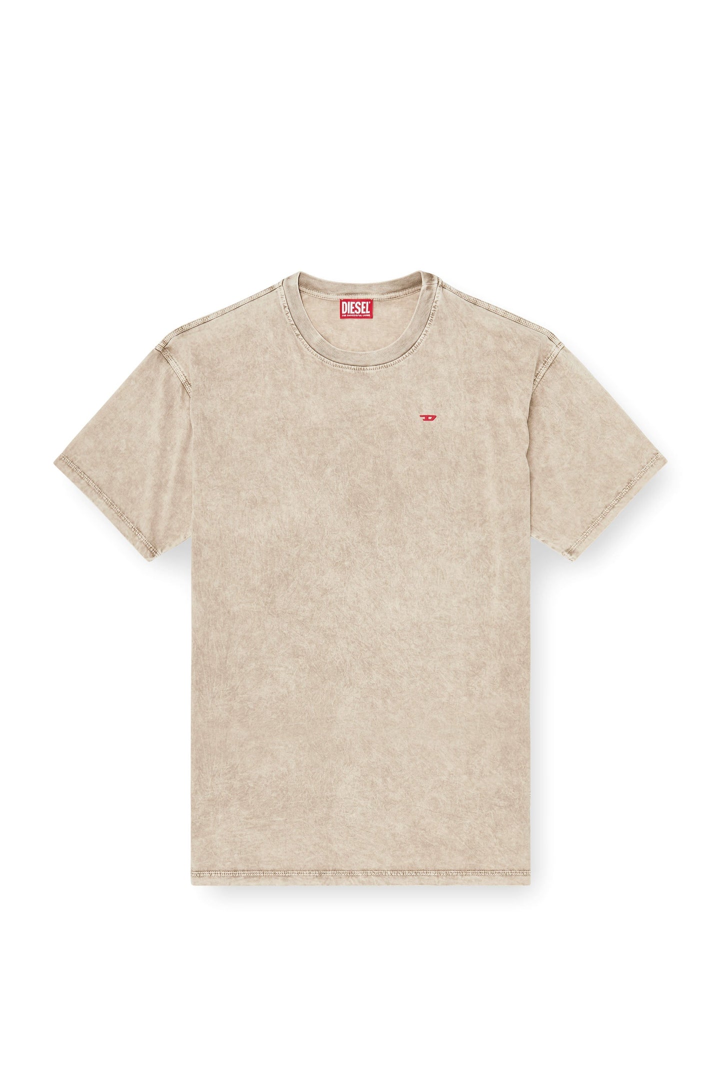 Cotton T-shirt with treated effect