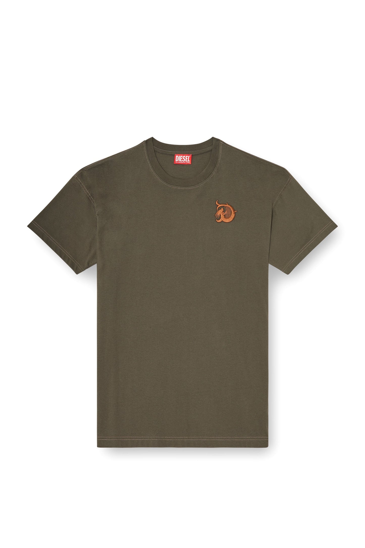 Jersey T-shirt with flocked print