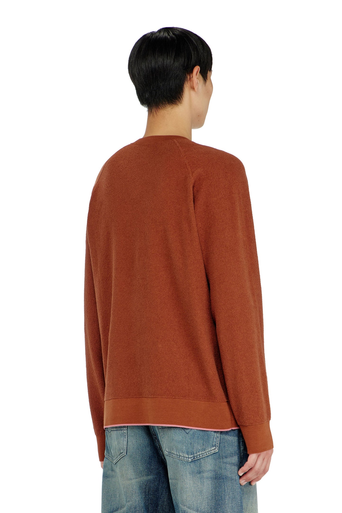 Bouclé jumper with Phoenix embroidery