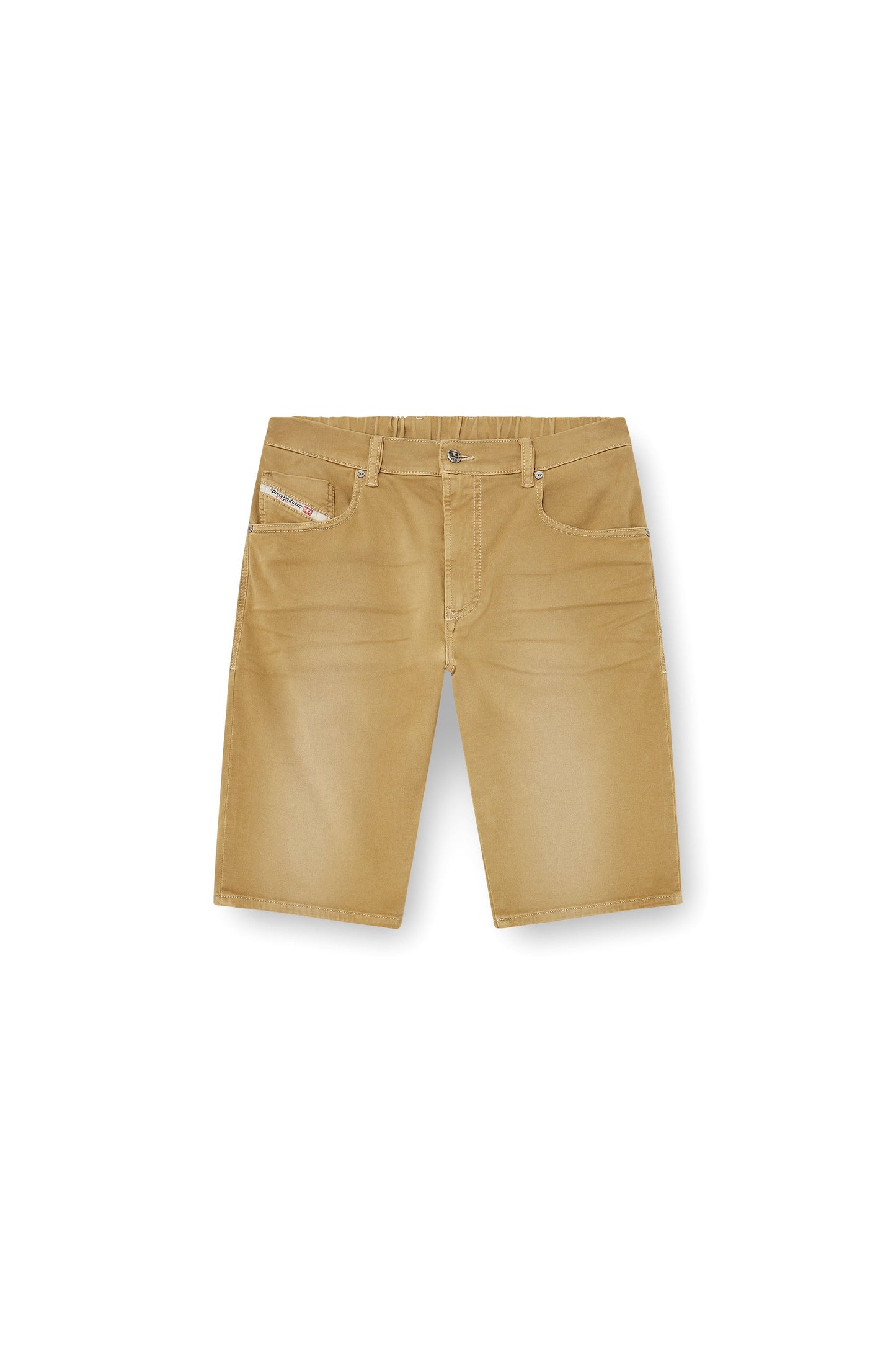Slim shorts in coloured denim