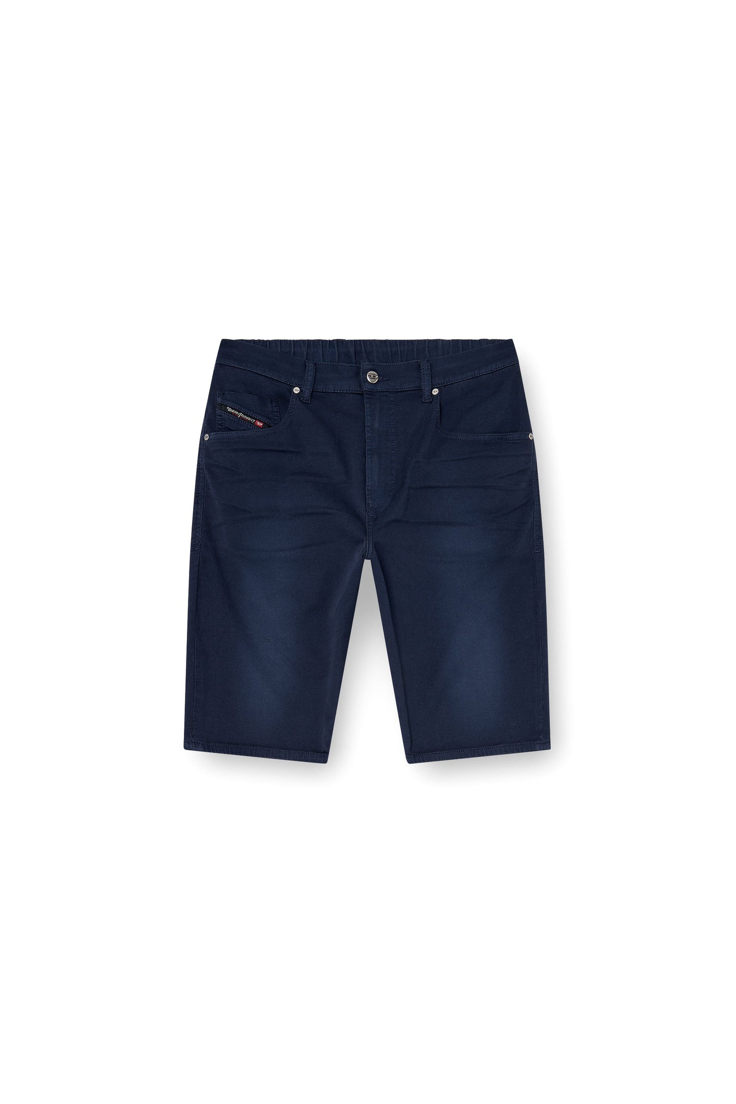 Slim shorts in coloured denim