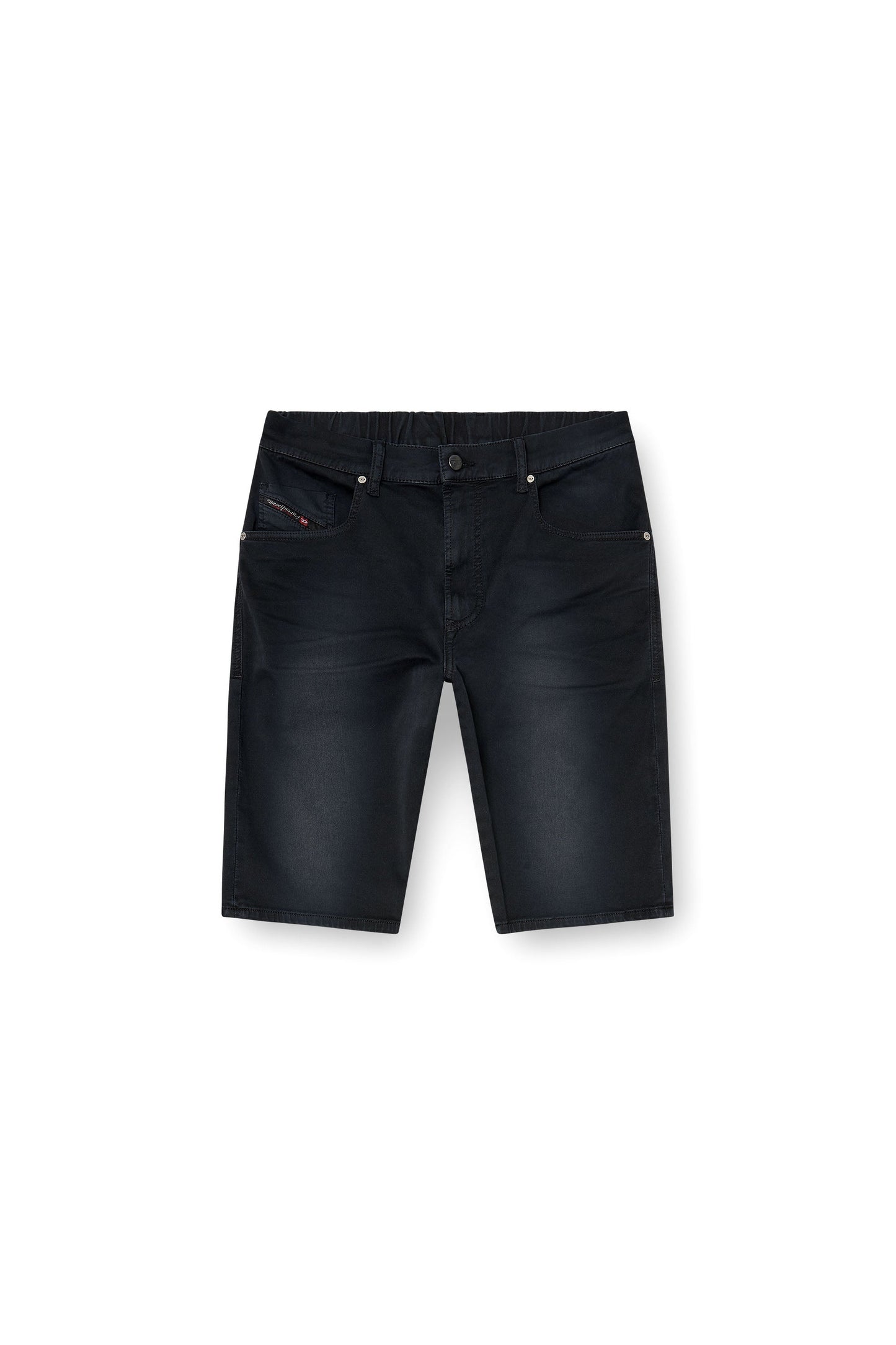 Slim shorts in coloured denim
