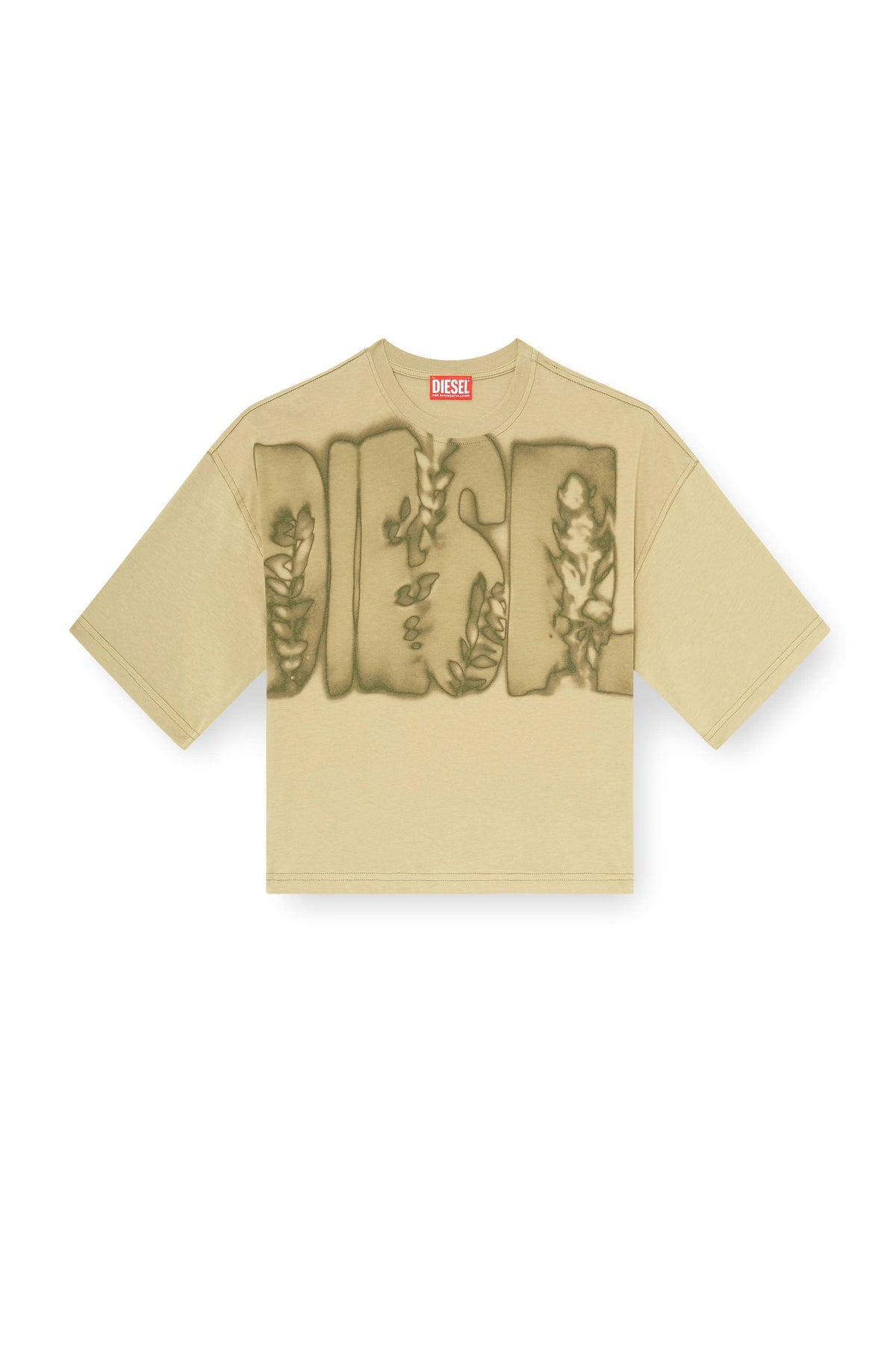 Cropped T-shirt with digital print