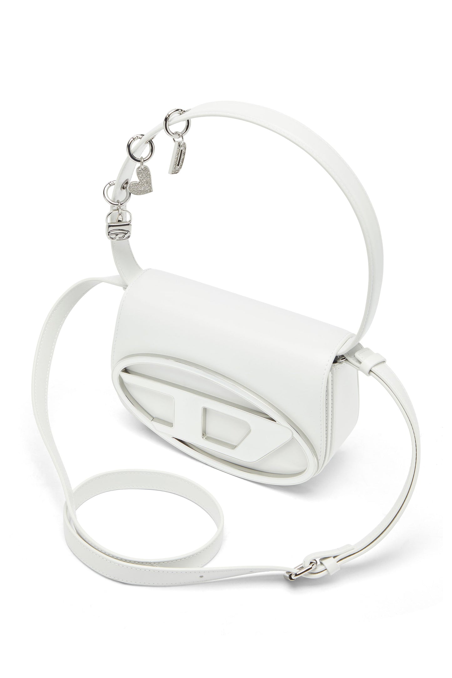 1DR -Iconic shoulder bag in leather with handle charms