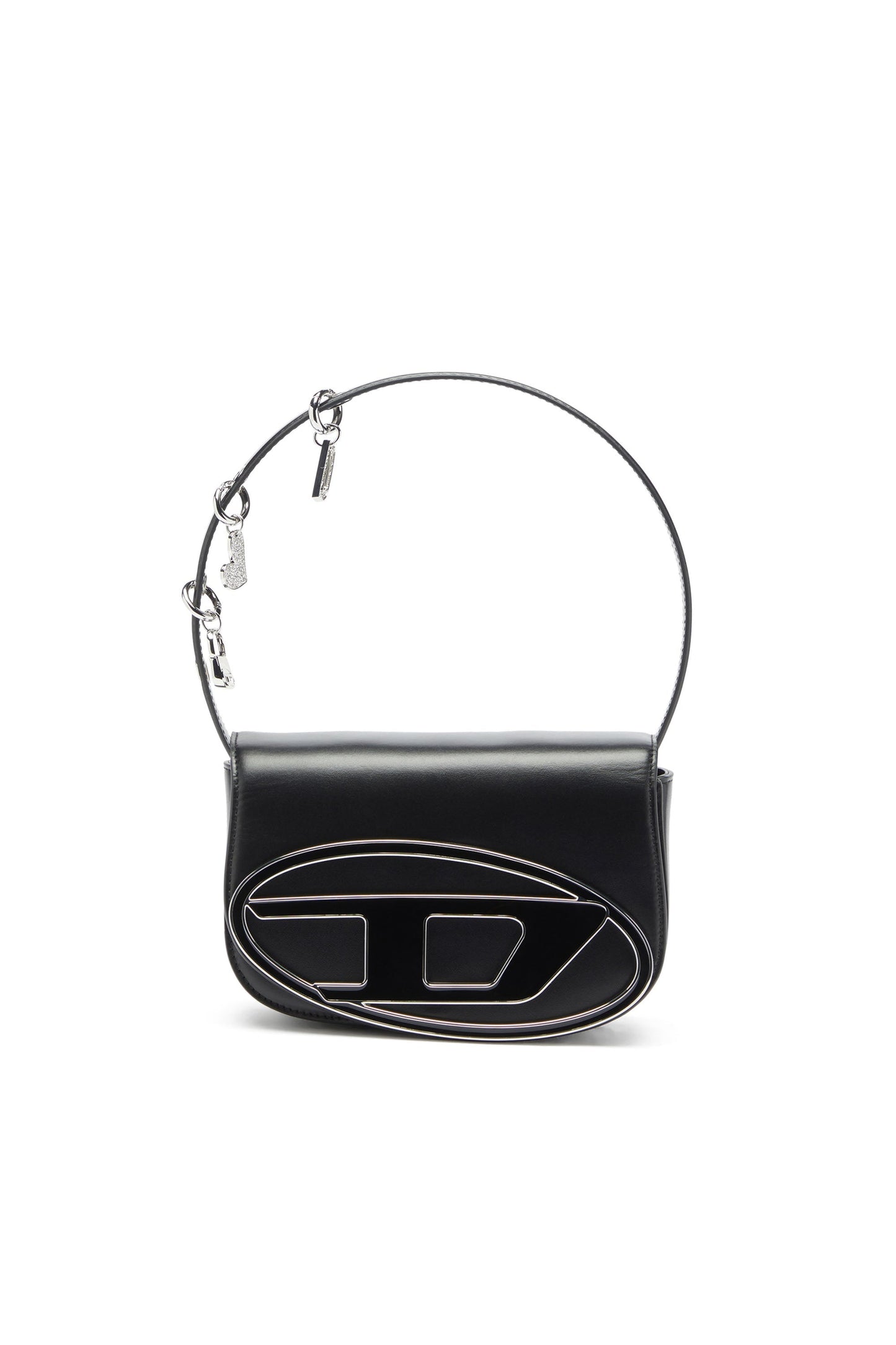 1DR -Iconic shoulder bag in leather with handle charms