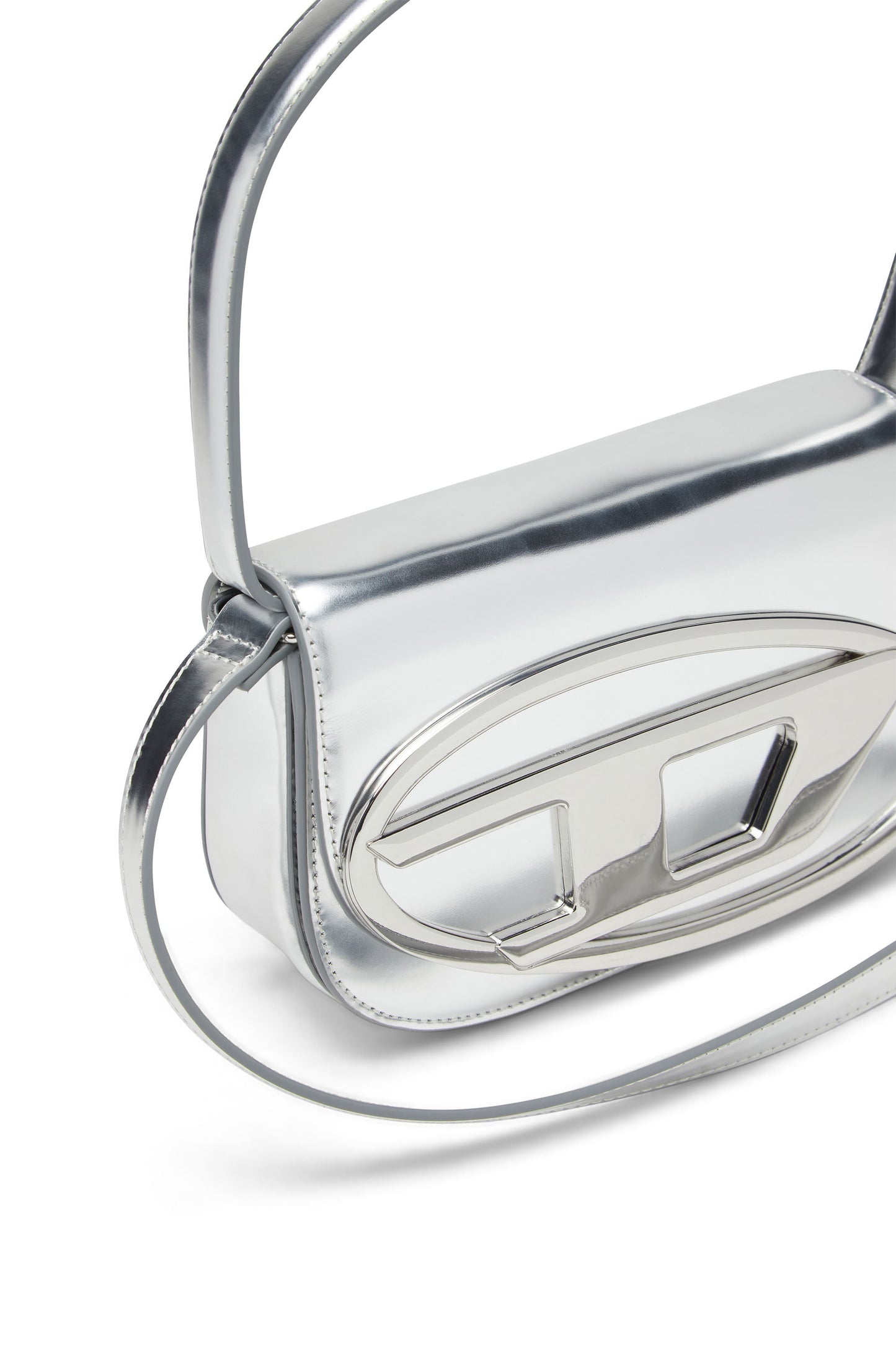 1DR-Iconic shoulder bag in mirrored leather