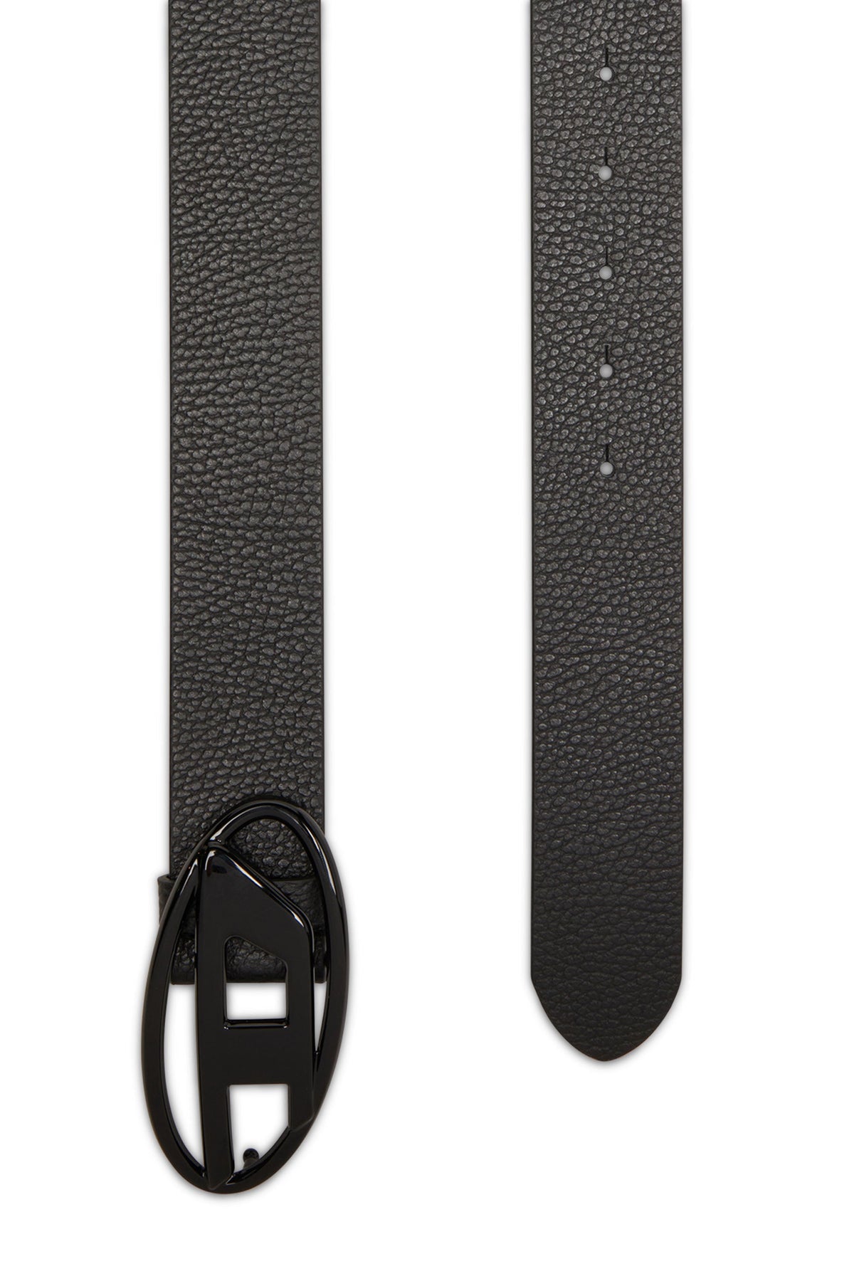 4cm leather belt with matte Oval D buckle