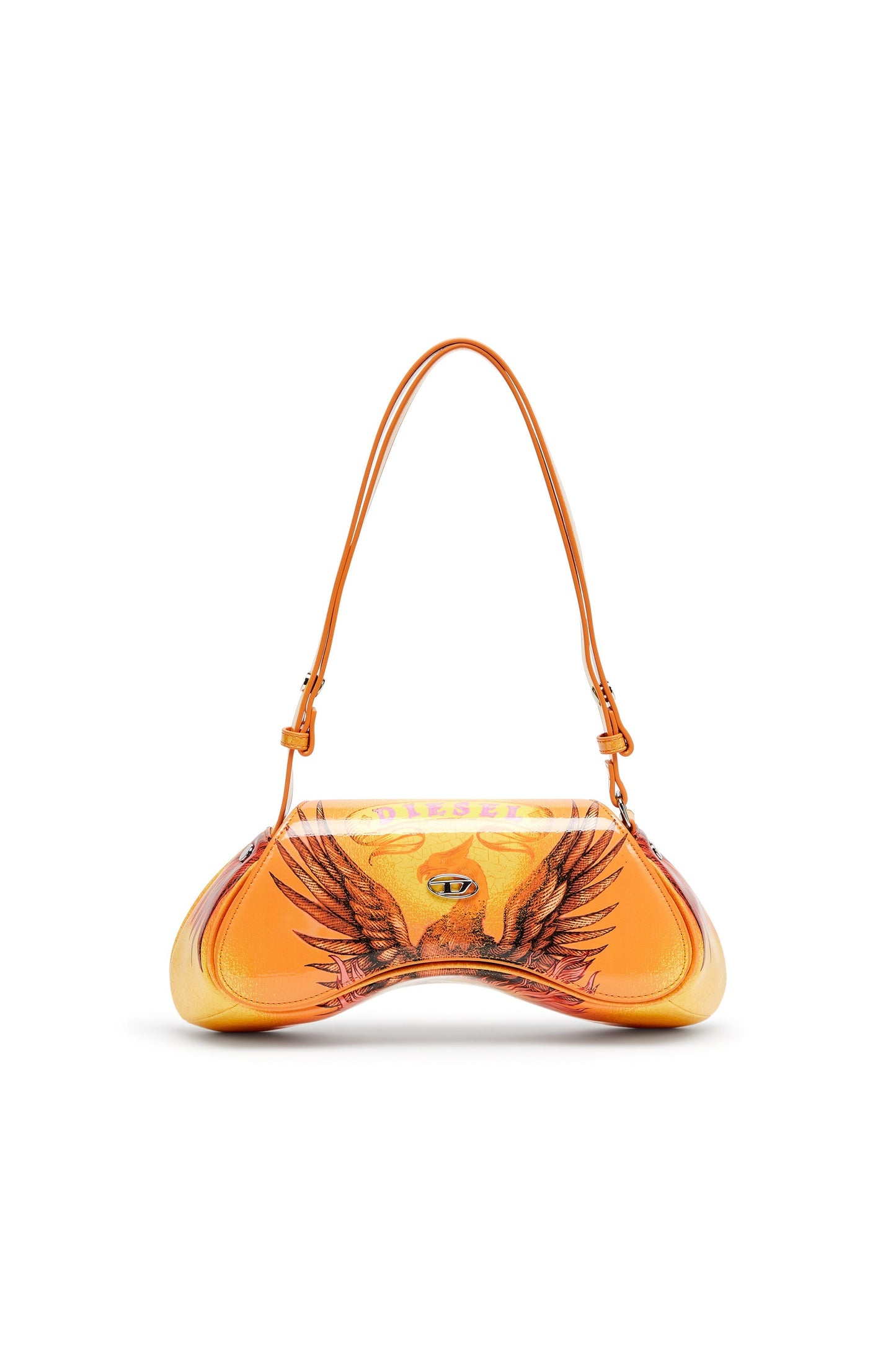 Play-Glossy printed crossbody bag