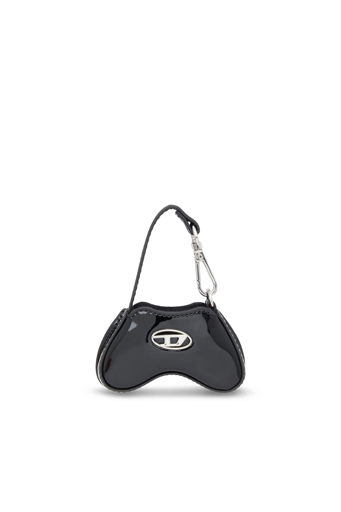 Glossy bag charm with mirror