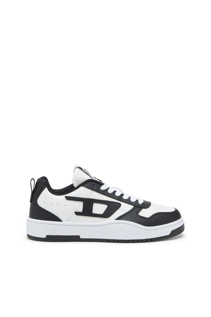 S-Ukiyo Low-Low-top sneakers in leather and nylon — Black/White