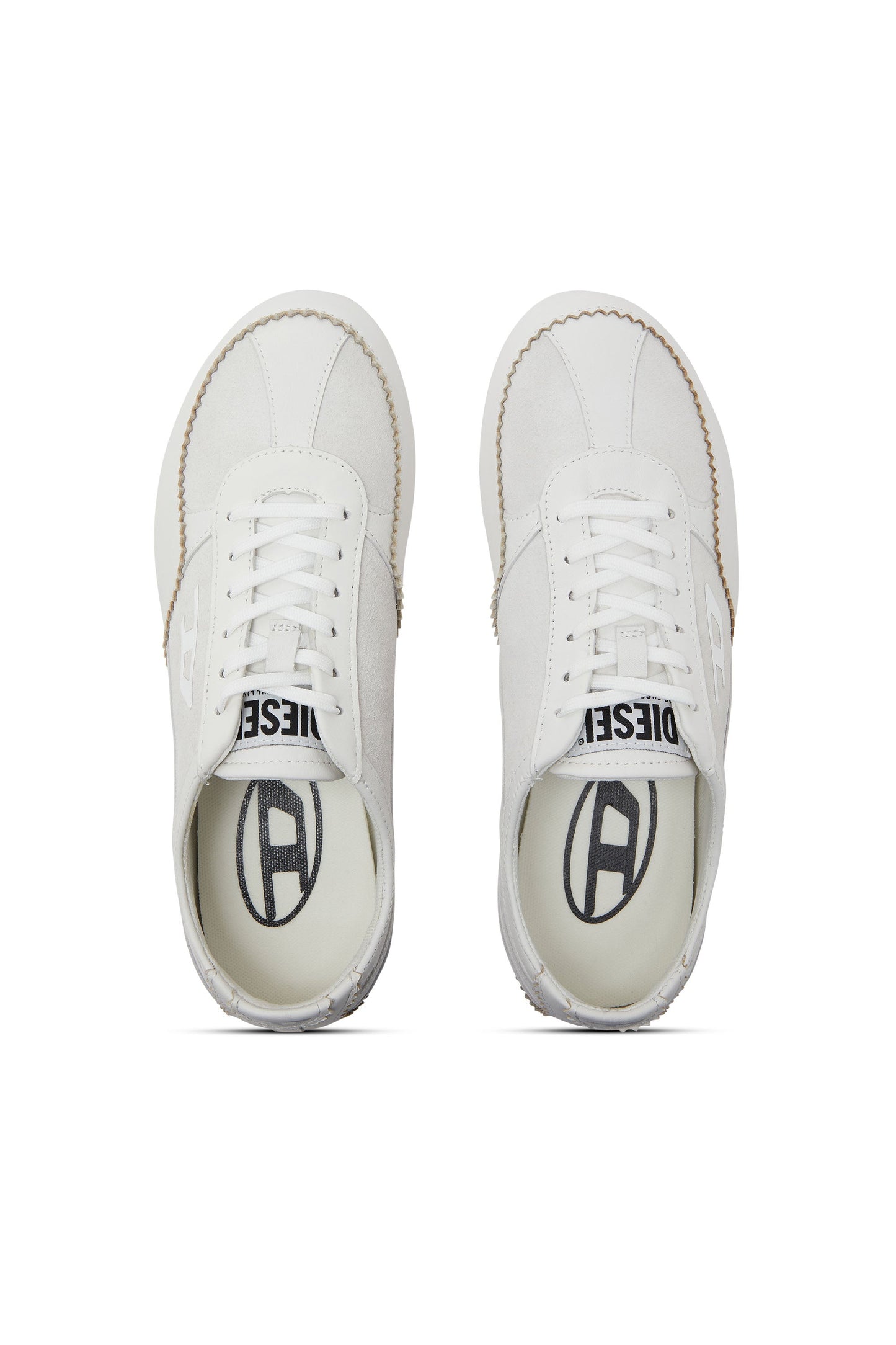 D-Mile-Flat sneakers in leather and suede
