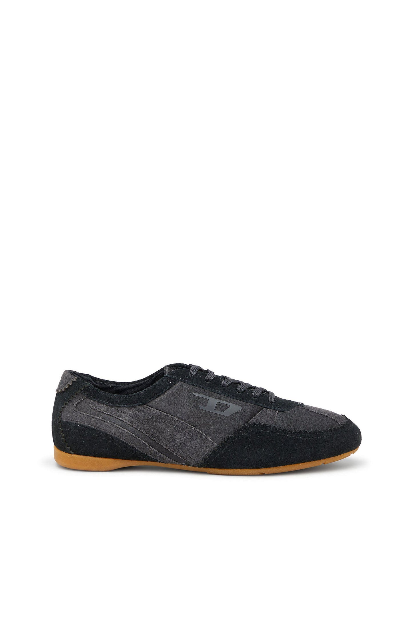 D-Mile-Flat sneakers with suede overlays