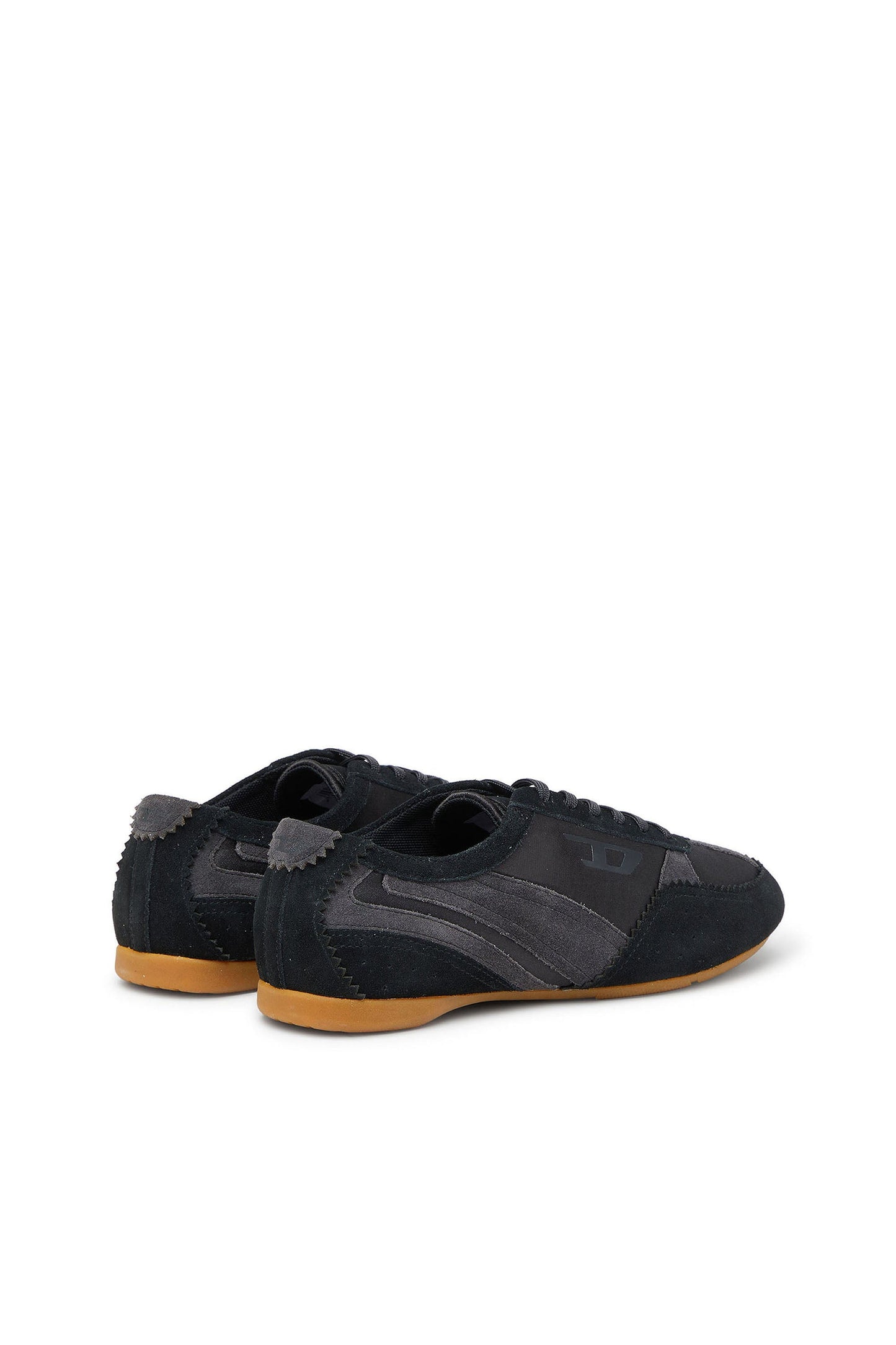 D-Mile-Flat sneakers with suede overlays